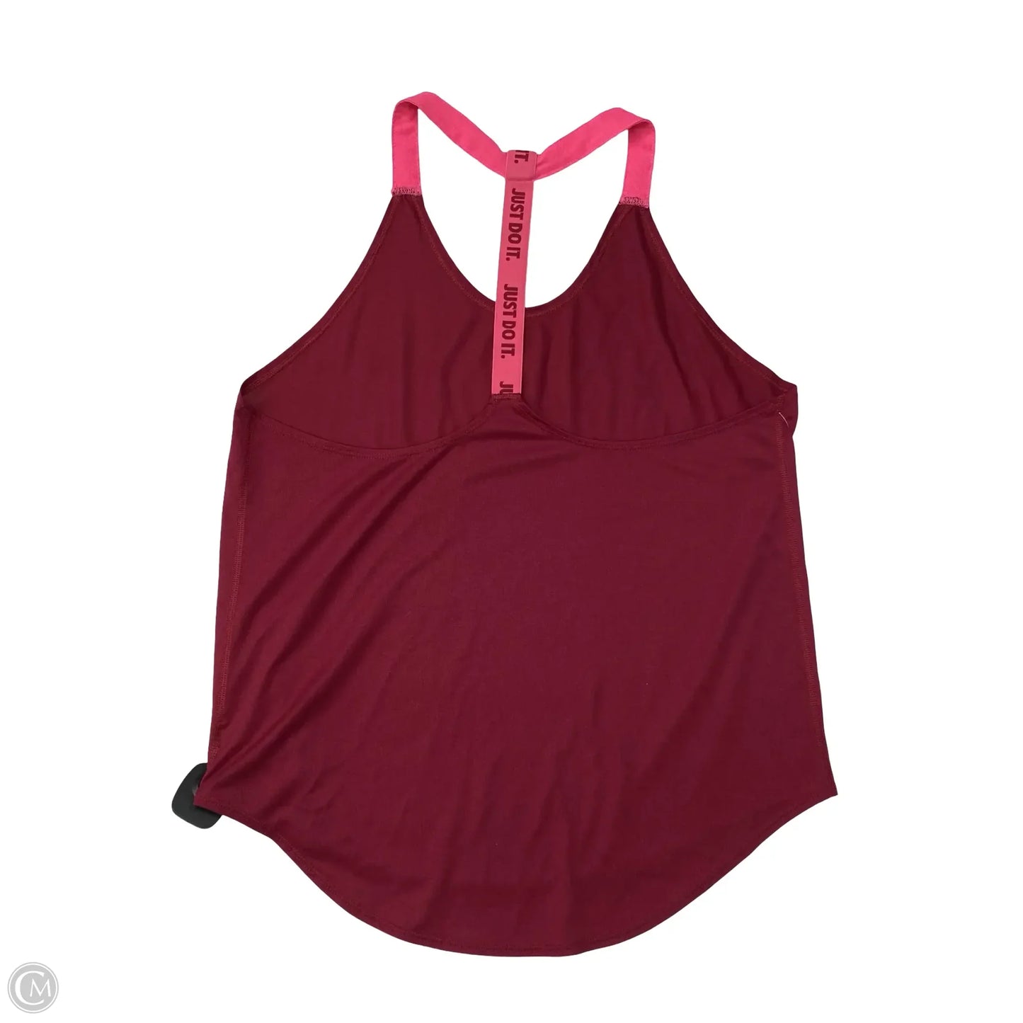Athletic Tank Top By Nike In Pink & Red, Size: L