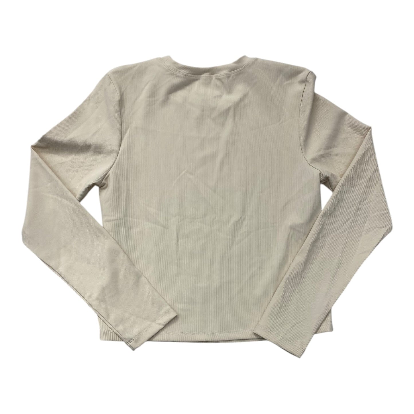 Top Long Sleeve Basic By 90 Degrees By Reflex In Cream, Size: Xl