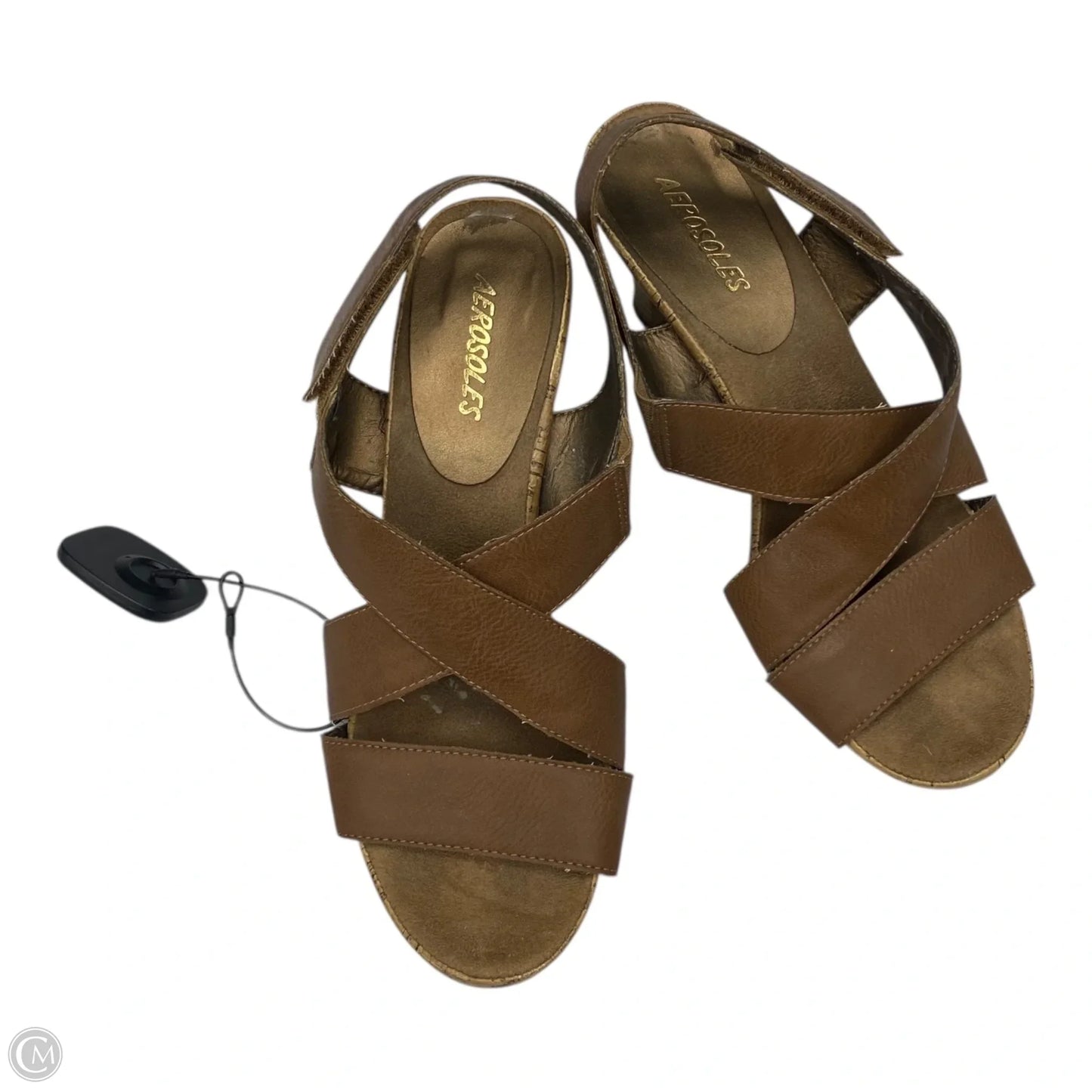 Sandals Heels Stiletto By Aerosoles In Brown, Size: 9