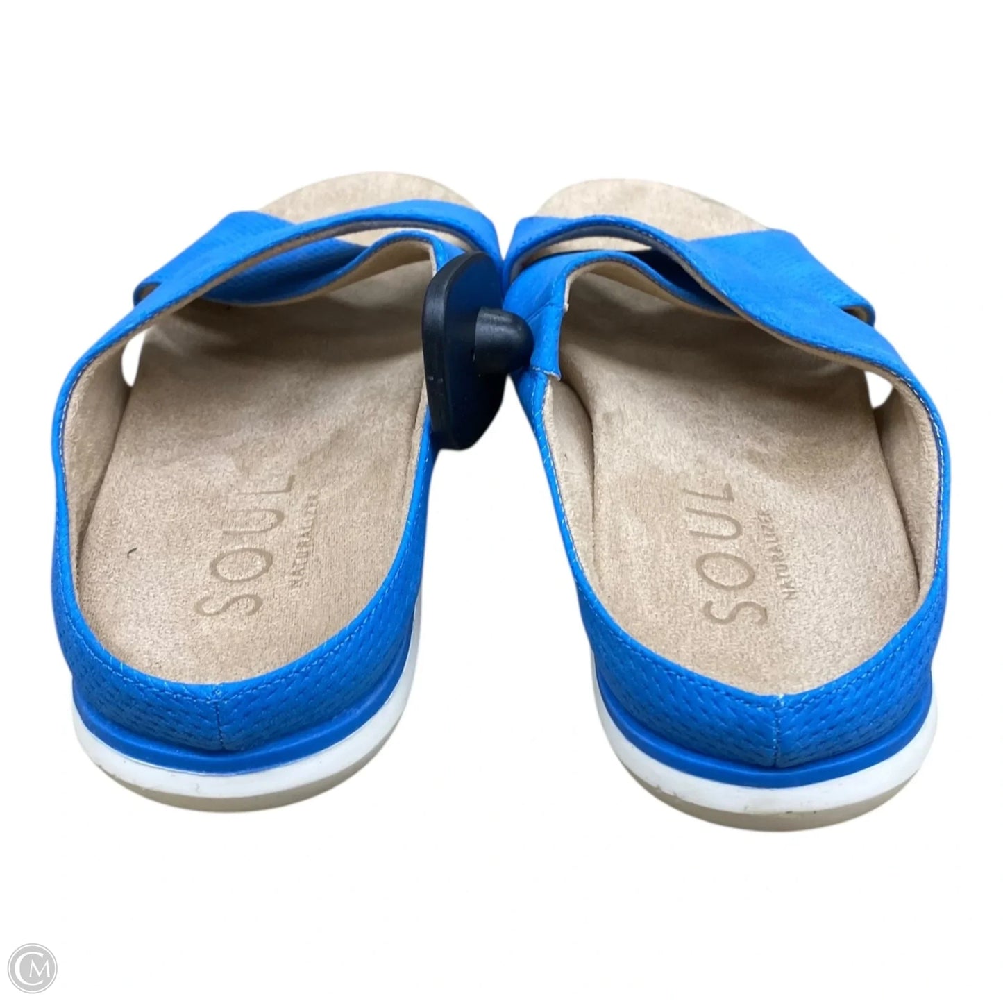 Sandals Flats By Soul In Blue, Size: 7