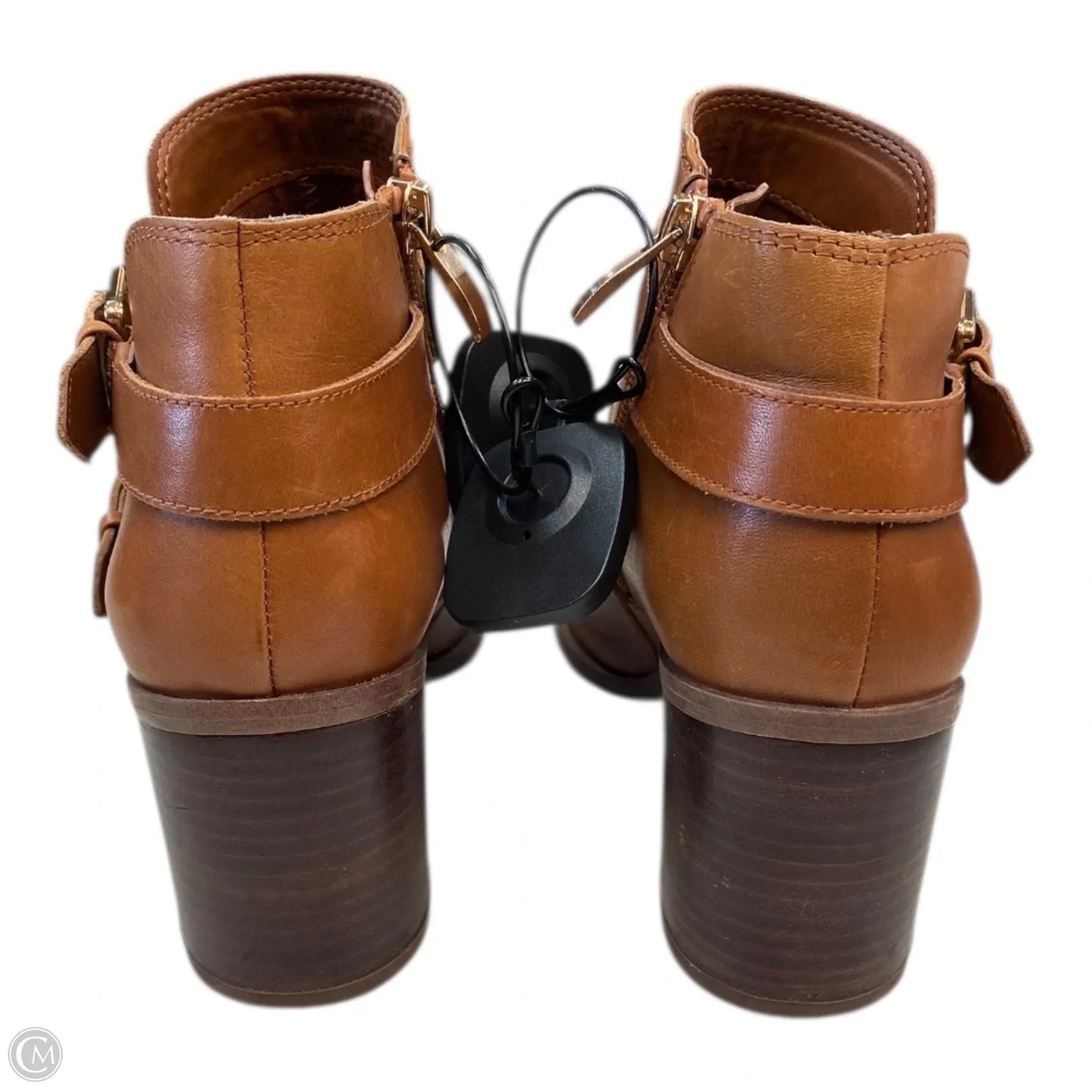 Boots Ankle Heels By Franco Sarto In Brown, Size: 7.5