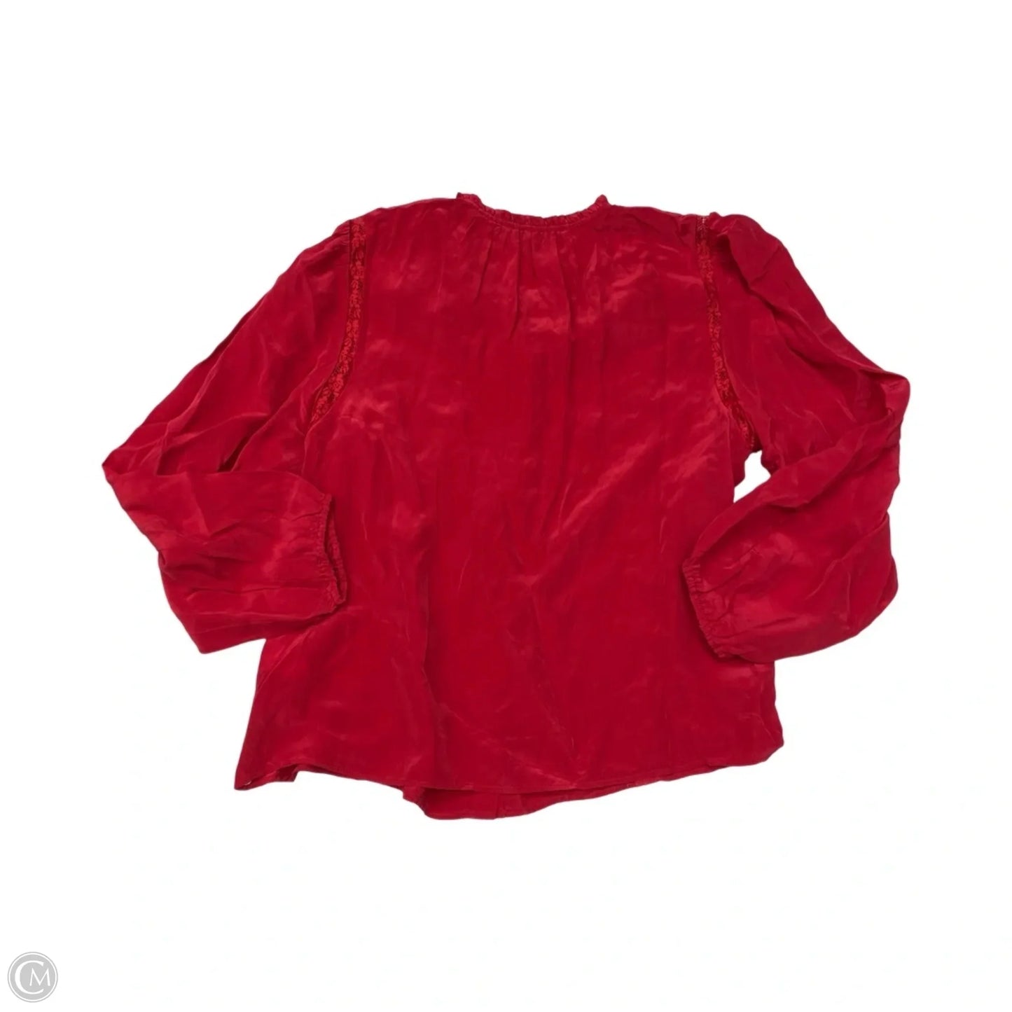 Top Long Sleeve By J. Crew In Red, Size: 10