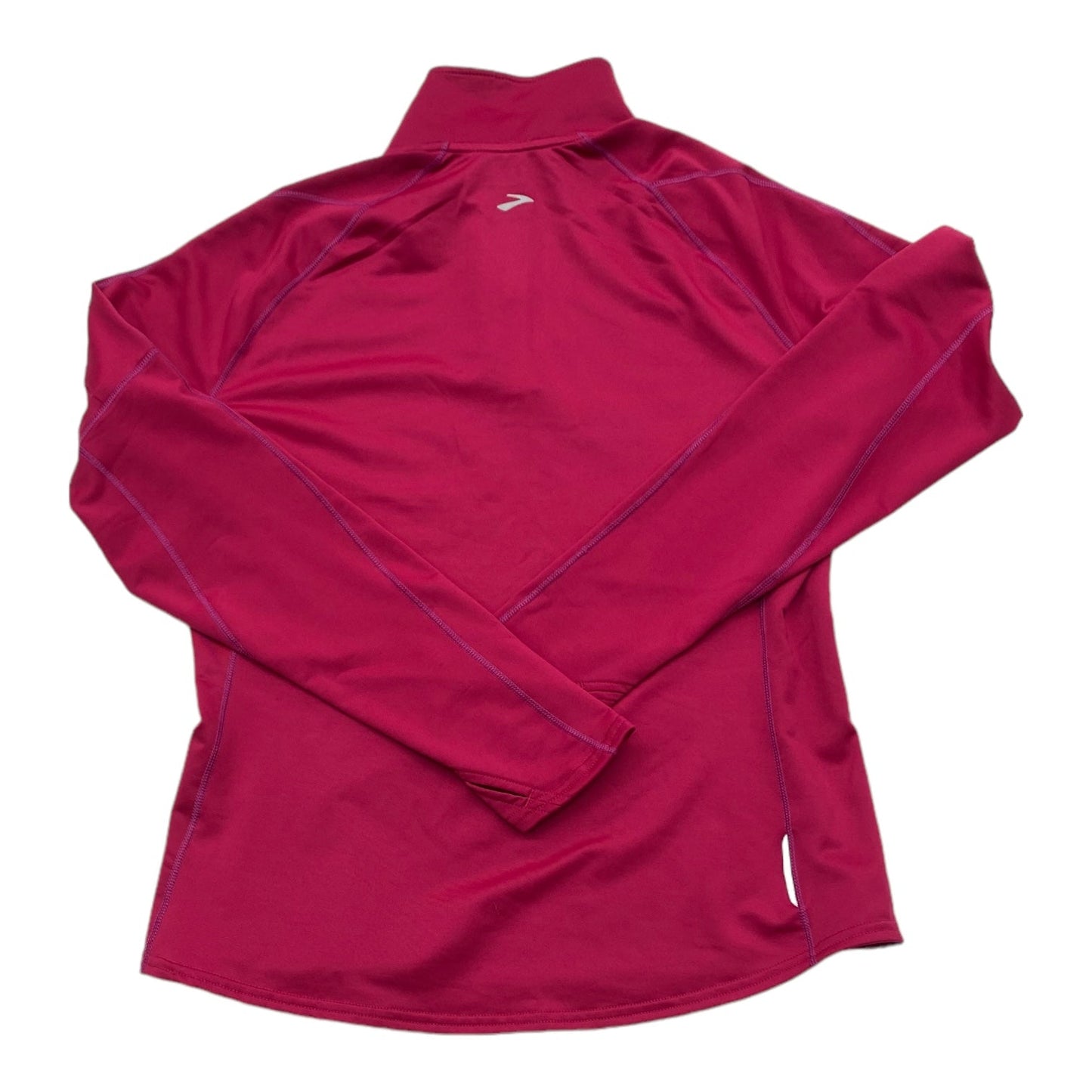 Athletic Top Long Sleeve Collar By Brooks Size: L