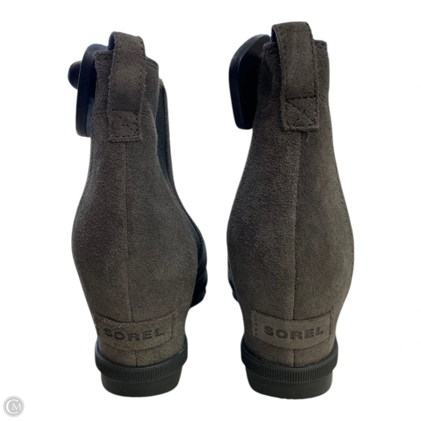 Boots Designer By Sorel In Grey, Size: 10.5