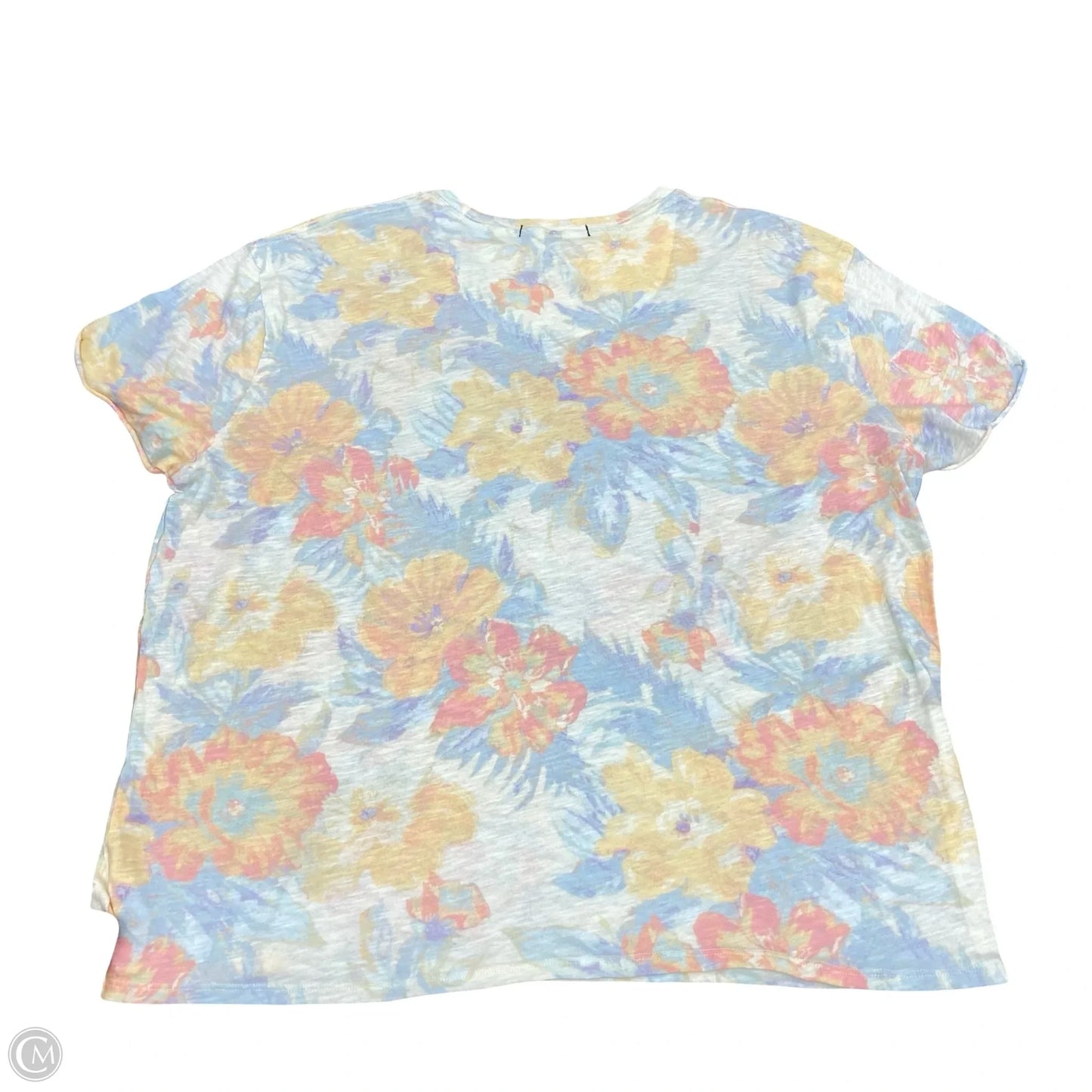 Top Short Sleeve By We The Free In Floral Print, Size: M