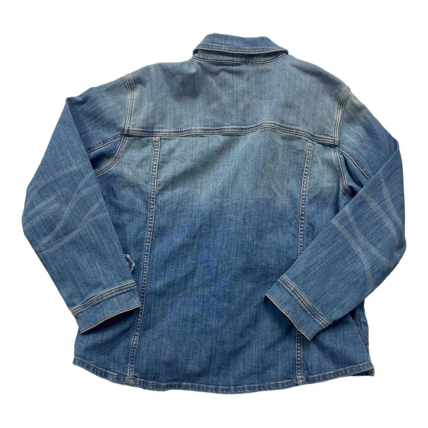 Jacket Denim By Talbots  Size: 2x
