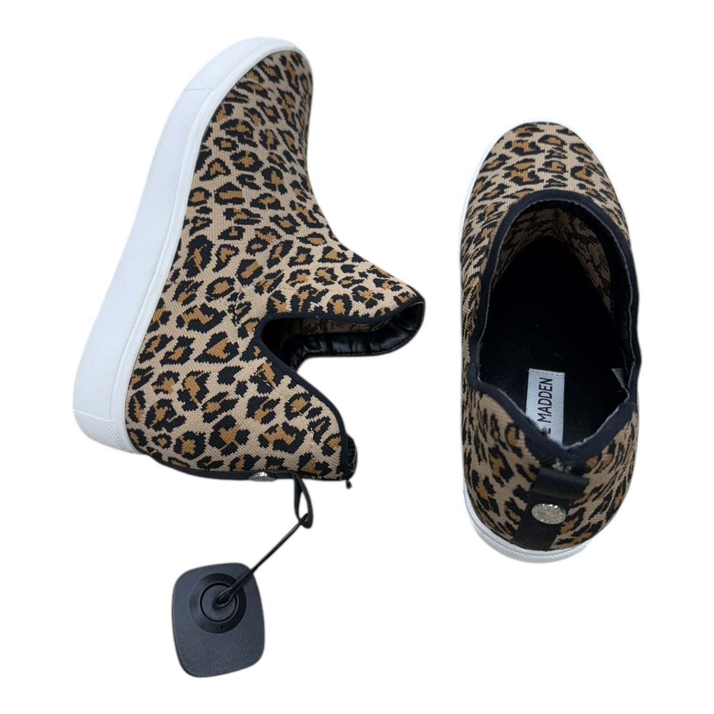 Boots Ankle Flats By Steve Madden In Animal Print, Size: 8