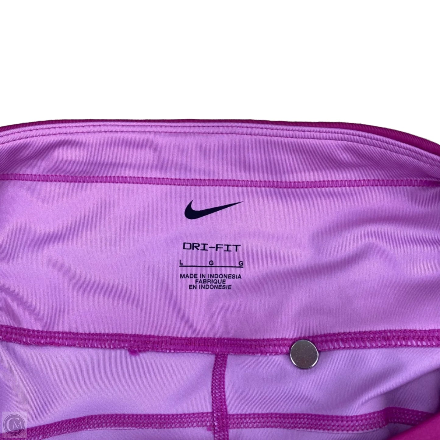 Athletic Leggings By Nike In Pink, Size: 14