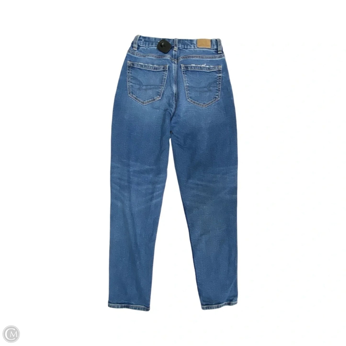Jeans Boyfriend By American Eagle In Blue Denim, Size: 0
