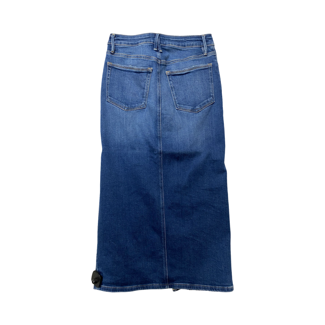 Skirt Maxi By Good American In Blue Denim, Size:8