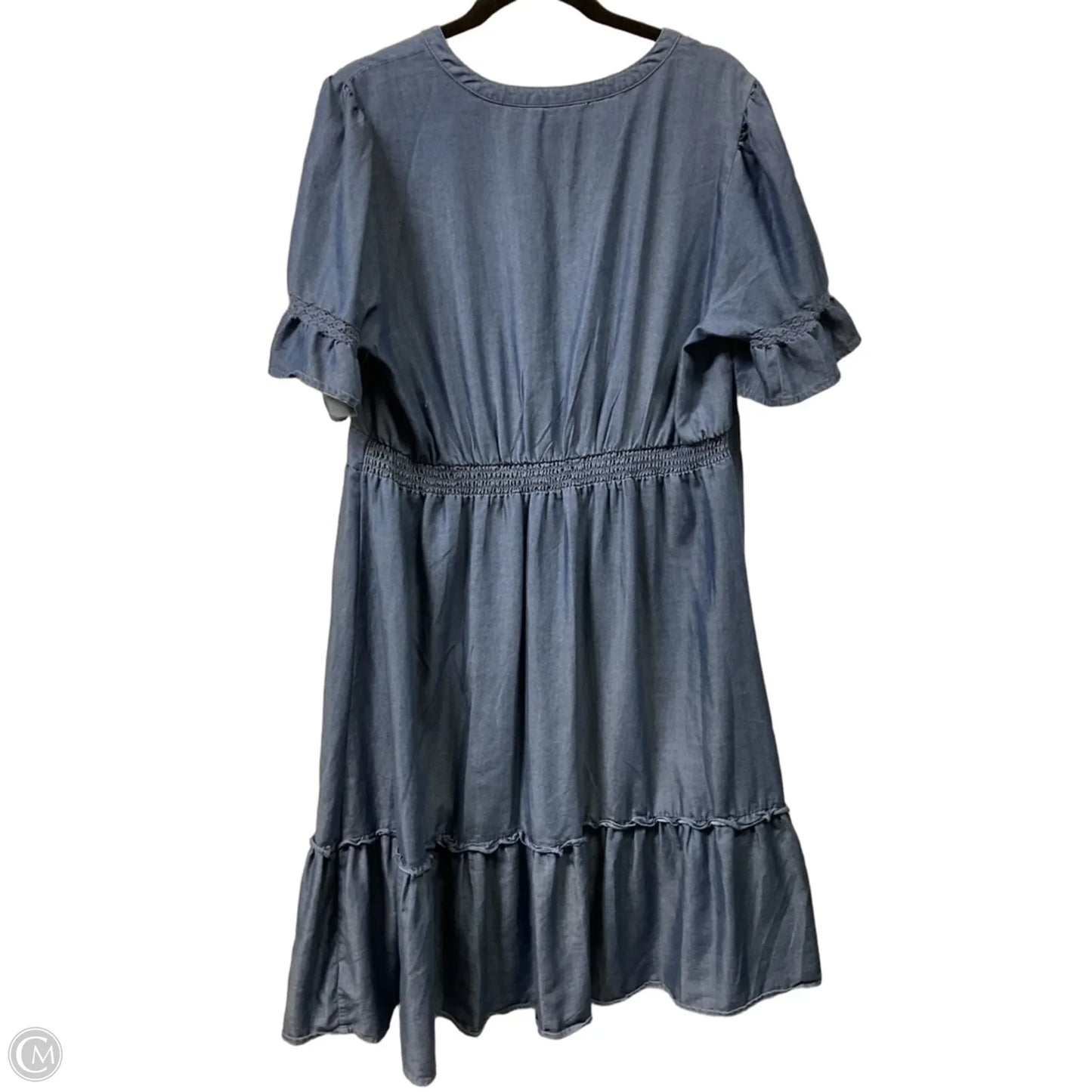 Dress Casual Maxi By Frye And Co In Blue Denim, Size: Xl