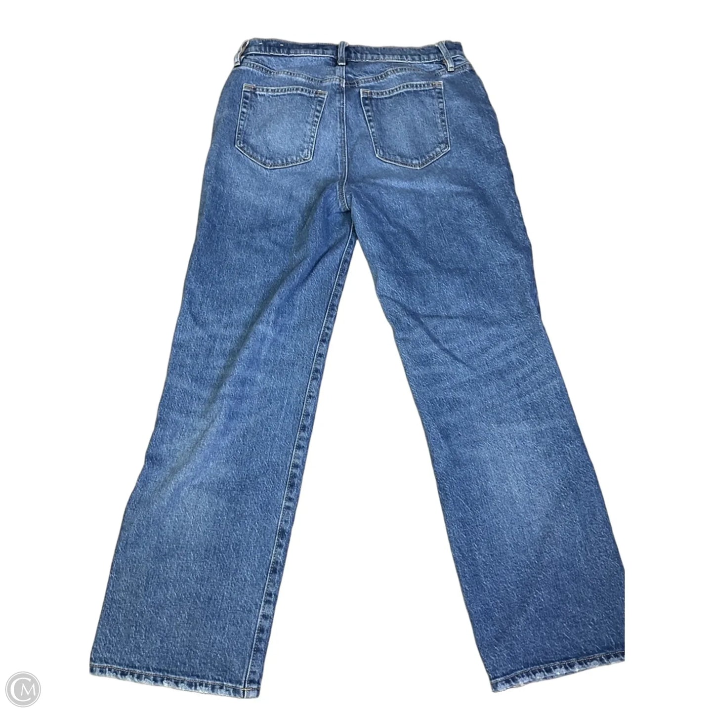 Jeans Straight By Loft In Blue Denim, Size: 4