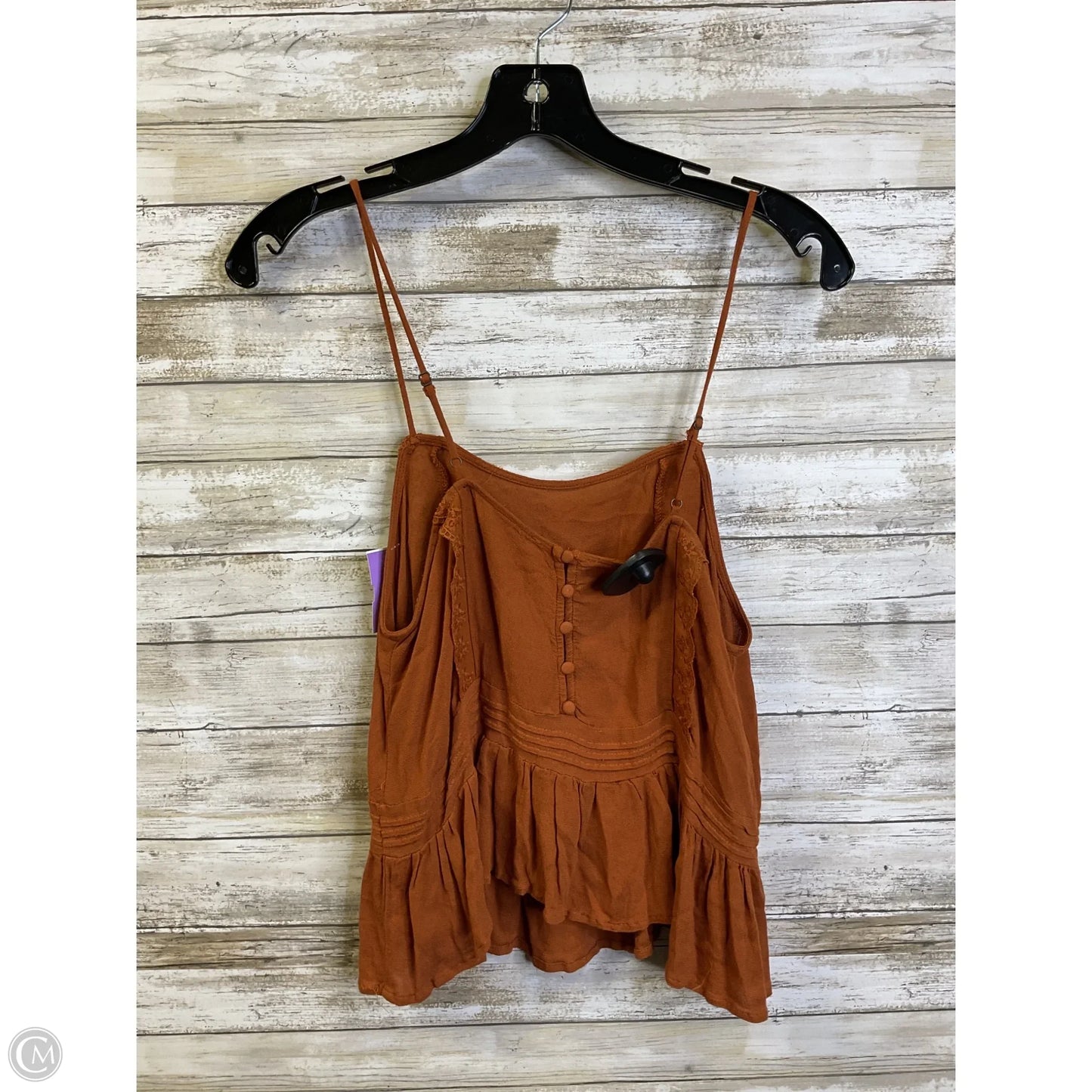 Top Sleeveless By Forever 21 In Orange, Size: M