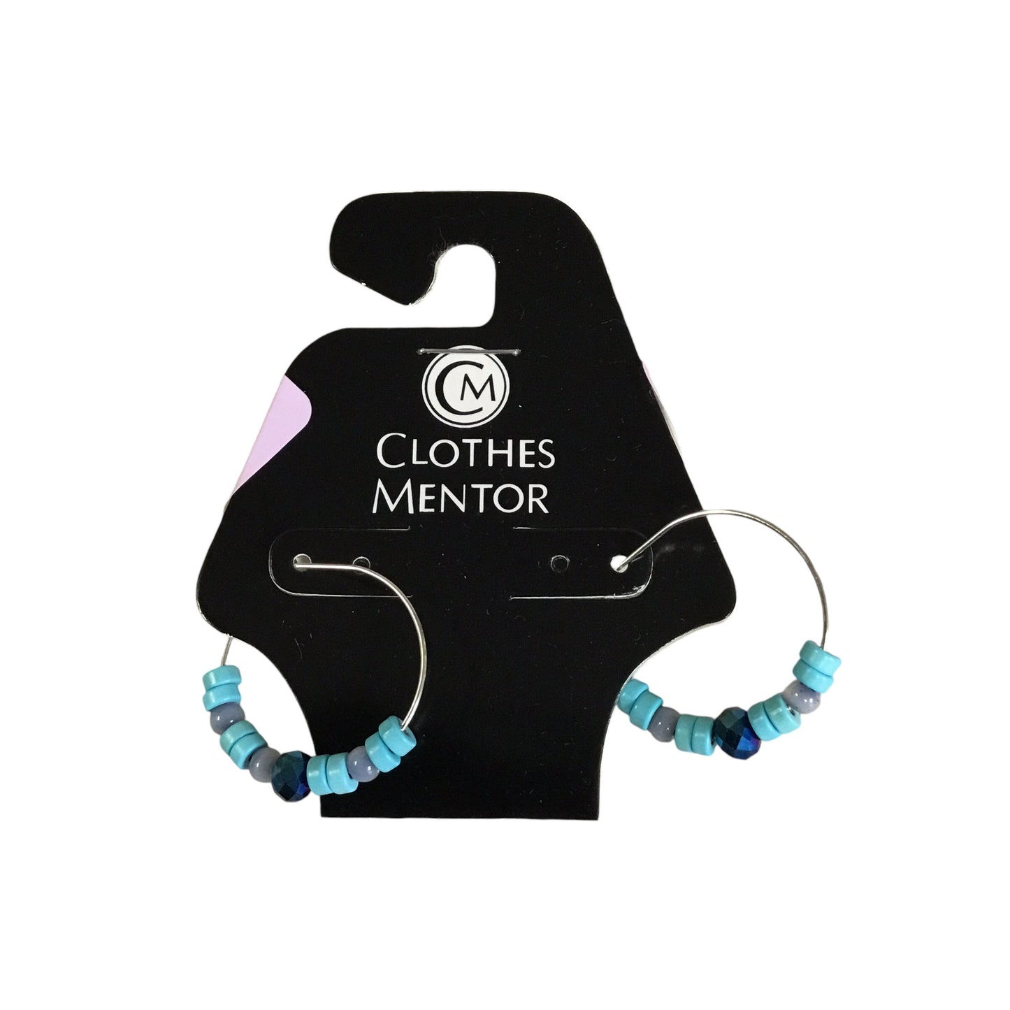 EARRINGS HOOP CLOTHES MENTOR in SILVER