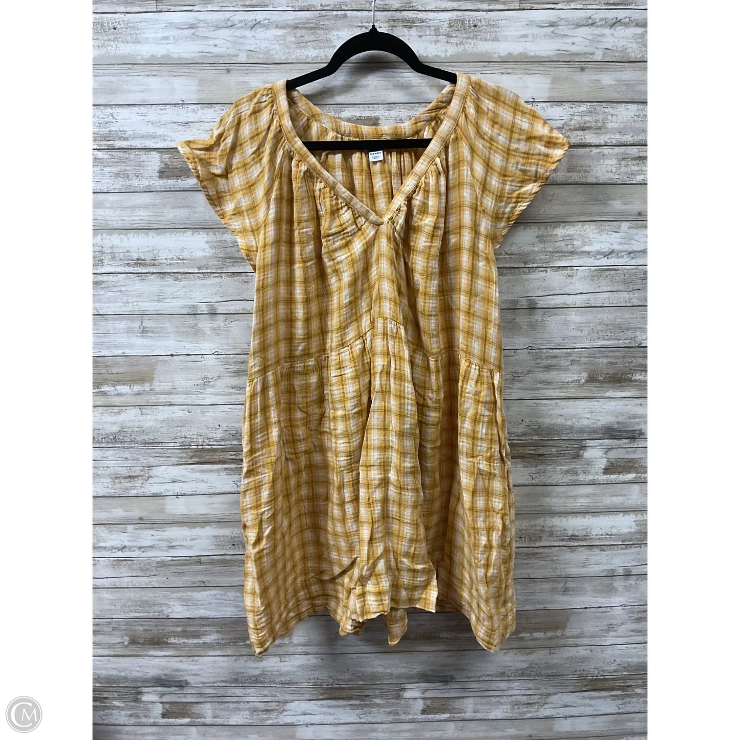 Dress Casual Short By Old Navy In Yellow, Size: 2x