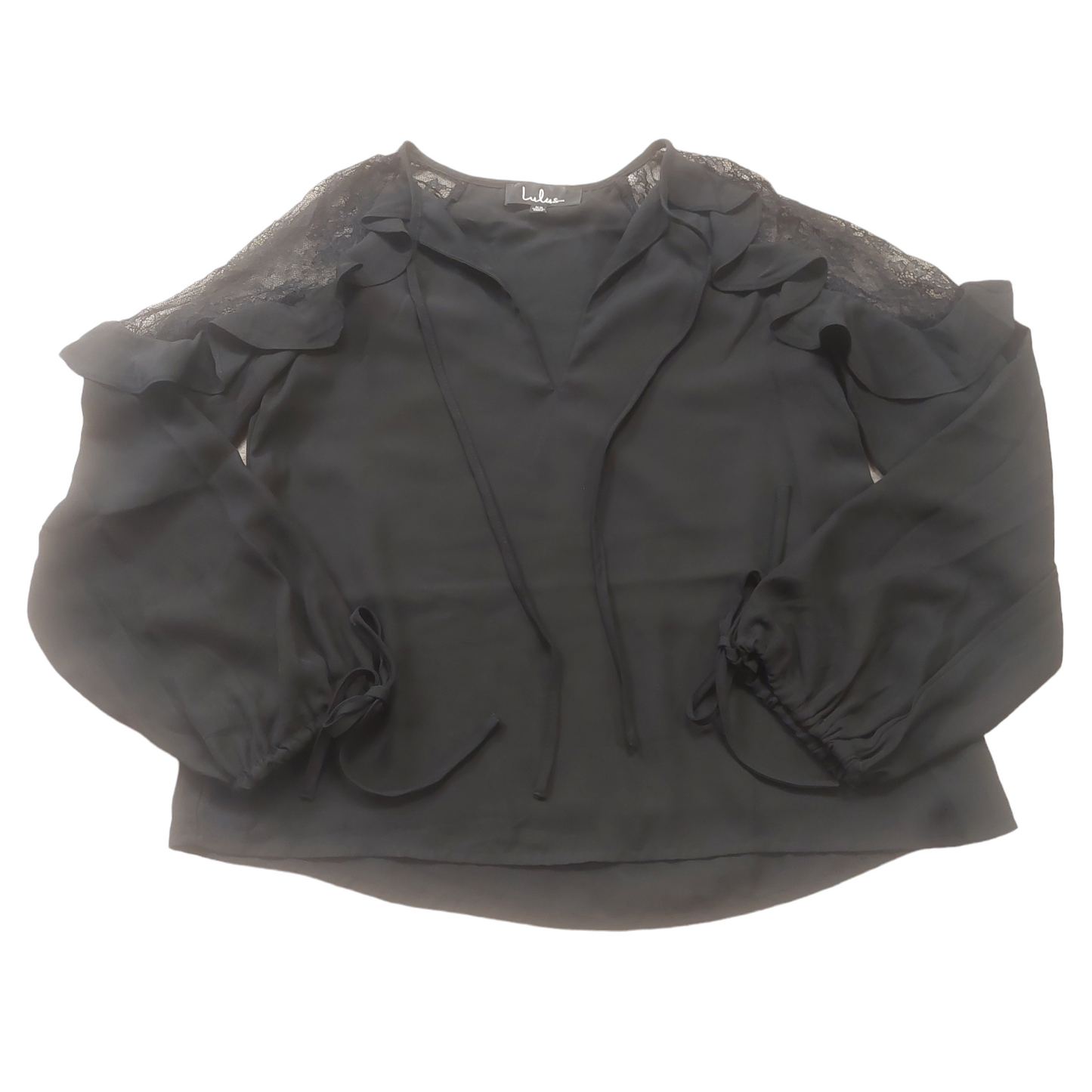 Black Top Long Sleeve Lulus, Size Xs