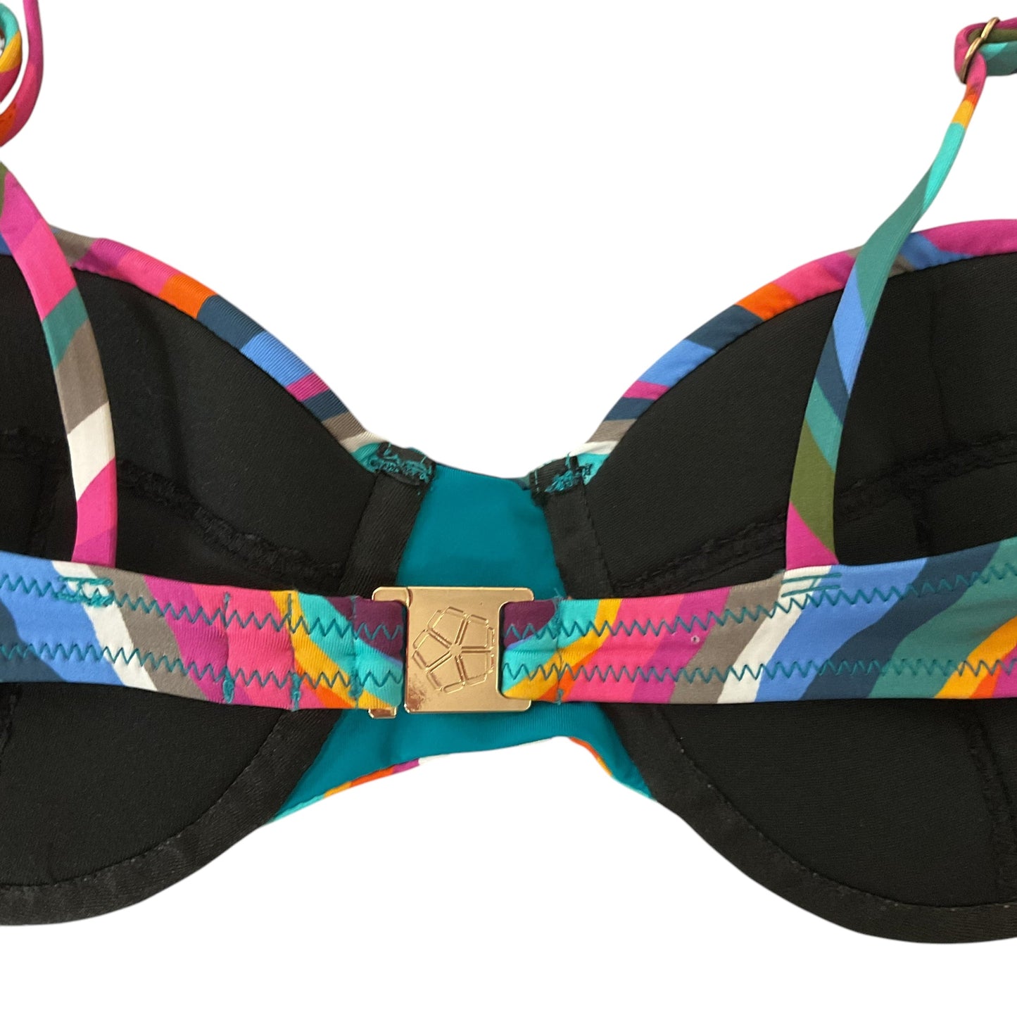 Swimsuit Top By Trina Turk In Multi-colored, Size: 6