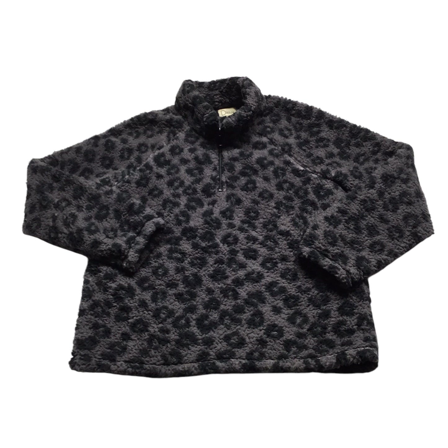 Jacket Faux Fur & Sherpa By Clothes Mentor In Animal Print, Size: L