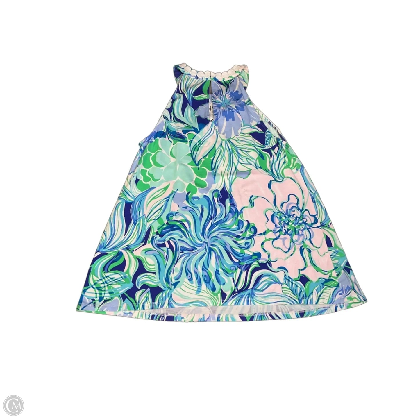 Top Sleeveless Designer By Lilly Pulitzer In Green & Pink, Size: Xxs
