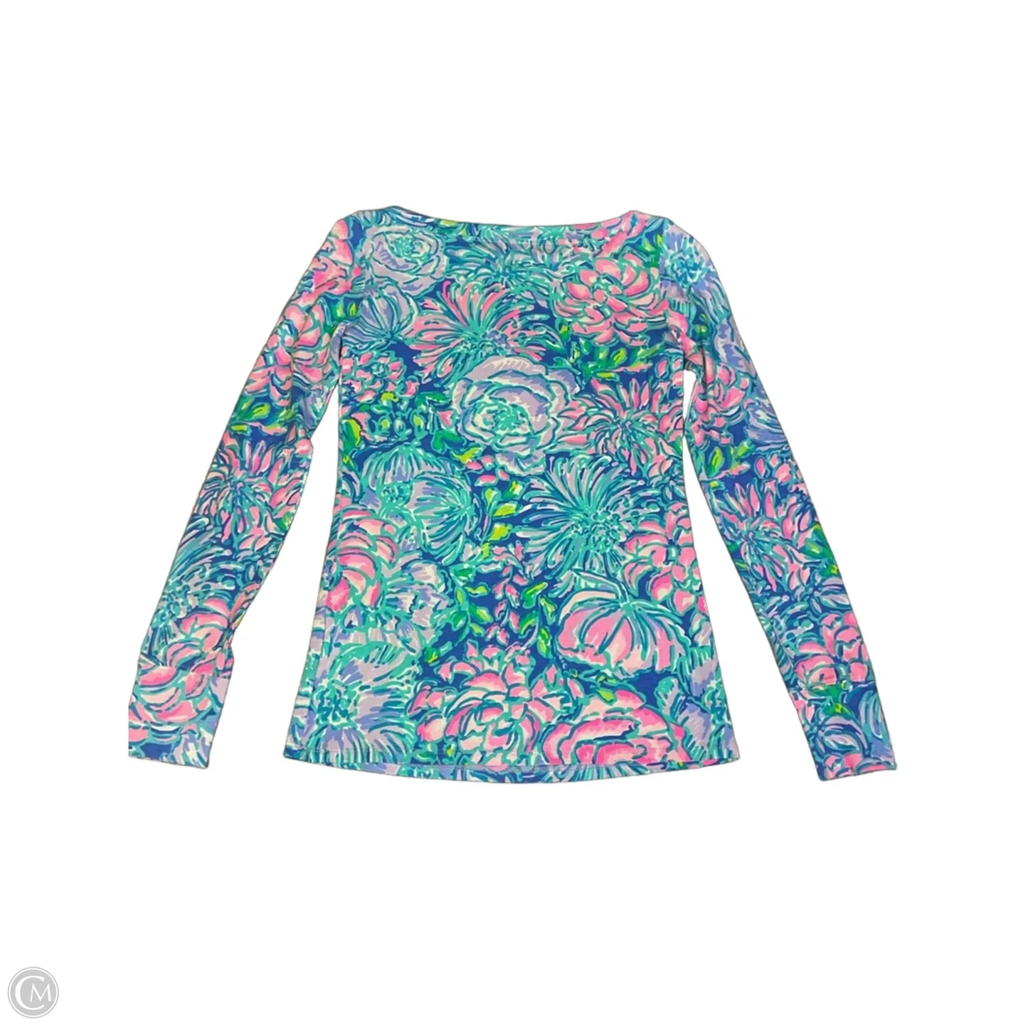 Top Long Sleeve Designer By Lilly Pulitzer In Floral Print, Size: Xxs