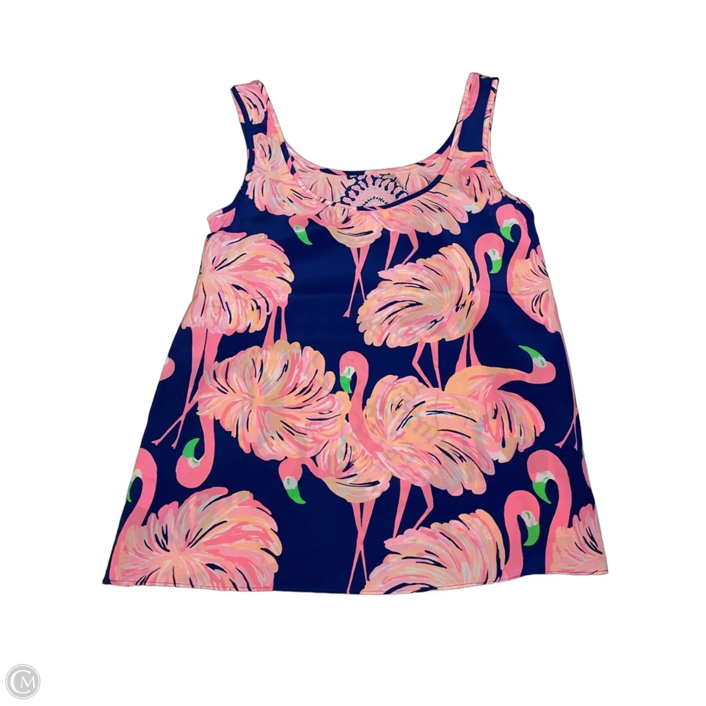 Blouse Designer By Lilly Pulitzer In Blue & Orange, Size: Xs