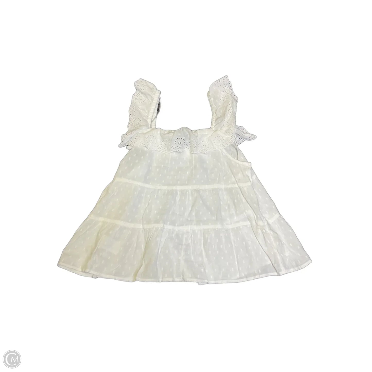 Top Sleeveless By Old Navy In White, Size: M