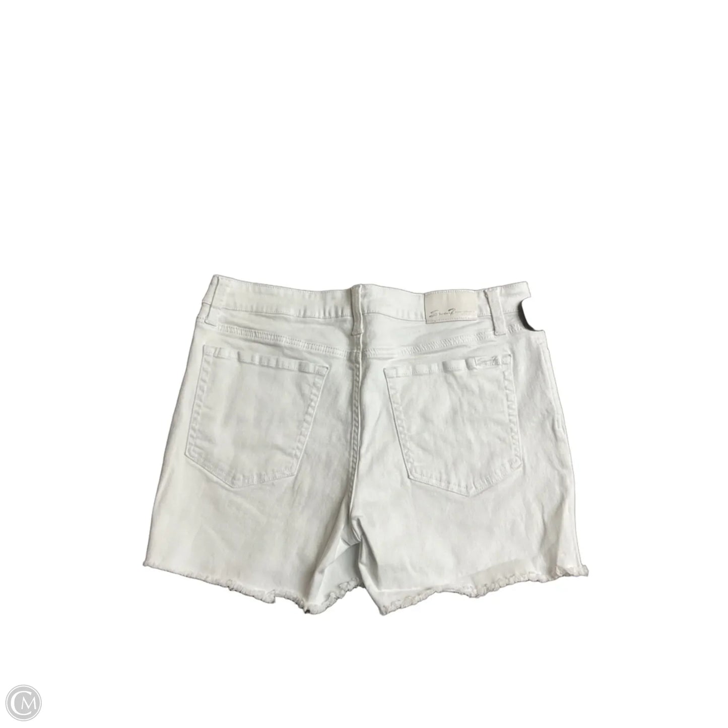 Shorts By Seven 7 In White Denim, Size: 12