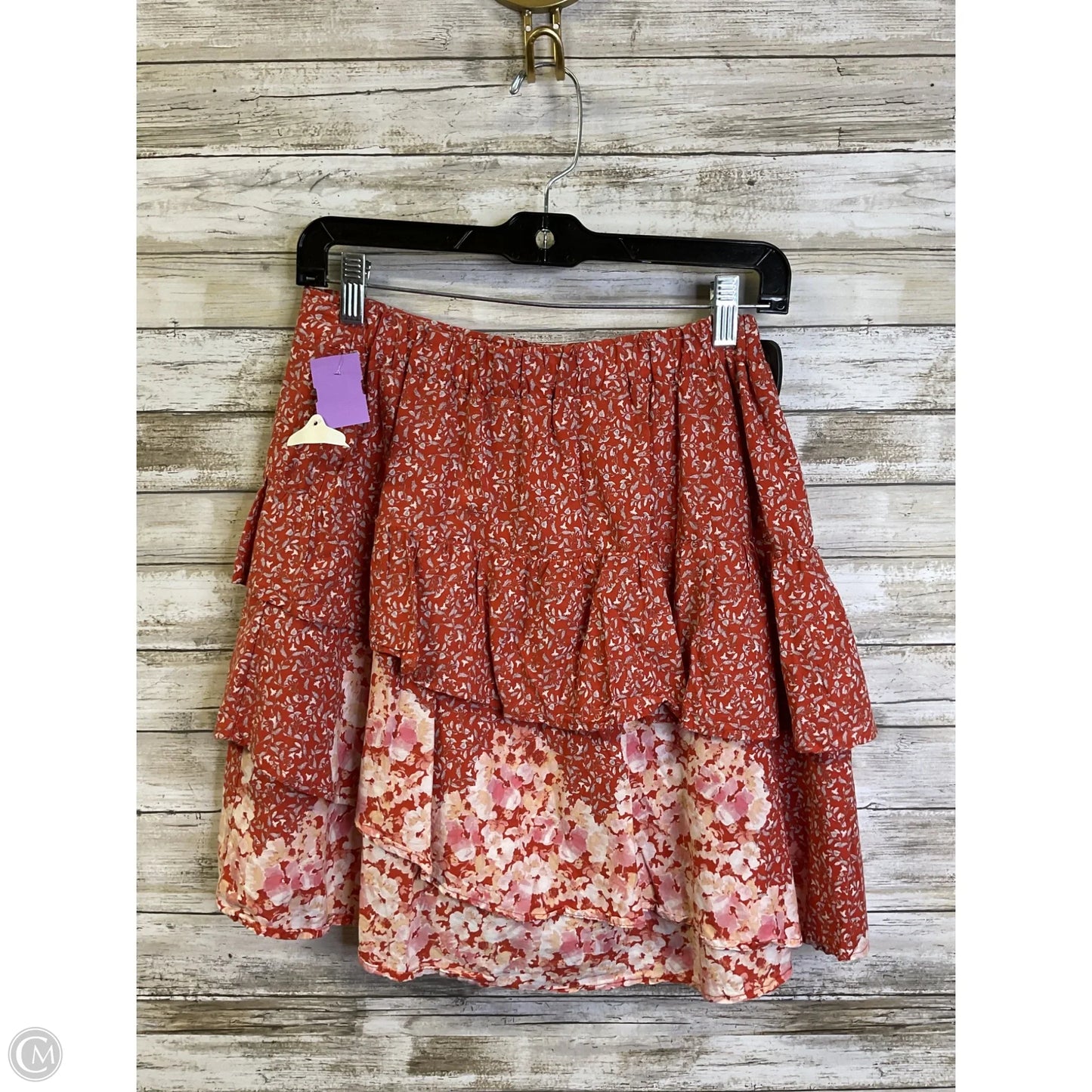 Skirt Mini & Short By Altard State In Blue & Orange, Size: M