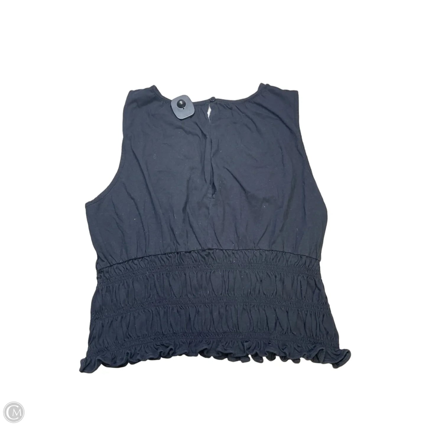 Top Sleeveless By Loft In Black, Size: L
