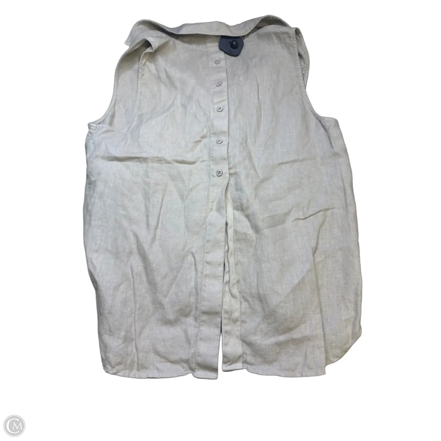 Top Sleeveless By Cloth & Stone In Beige, Size: M
