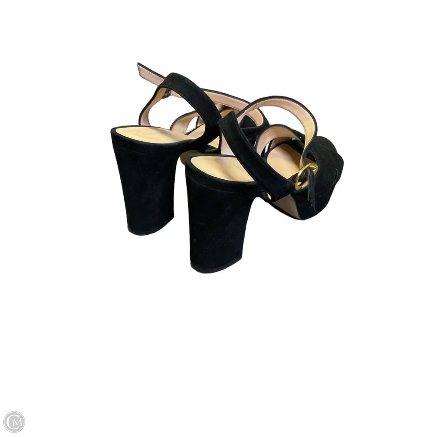 Sandals Heels Block By Stuart Weitzman In Black, Size: 8.5