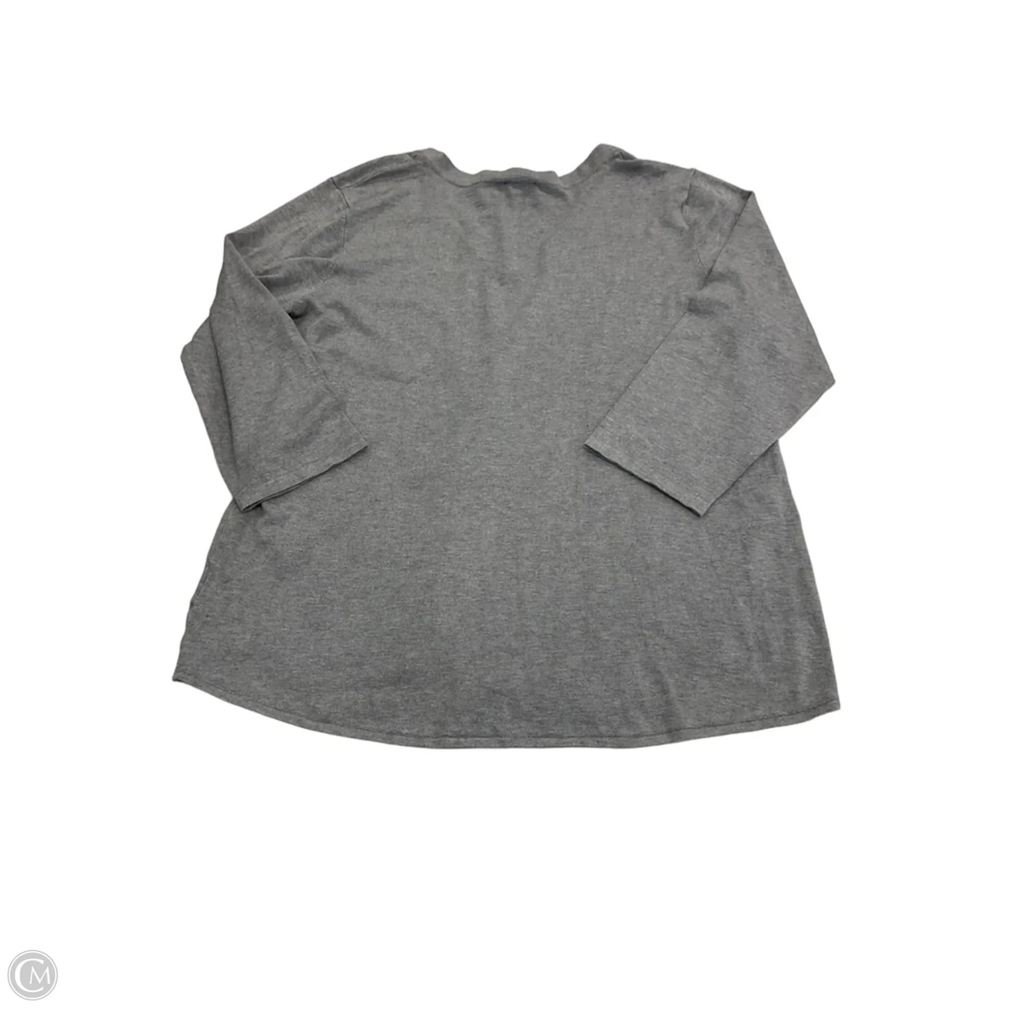 Top Long Sleeve By Jones New York In Grey, Size: Xl