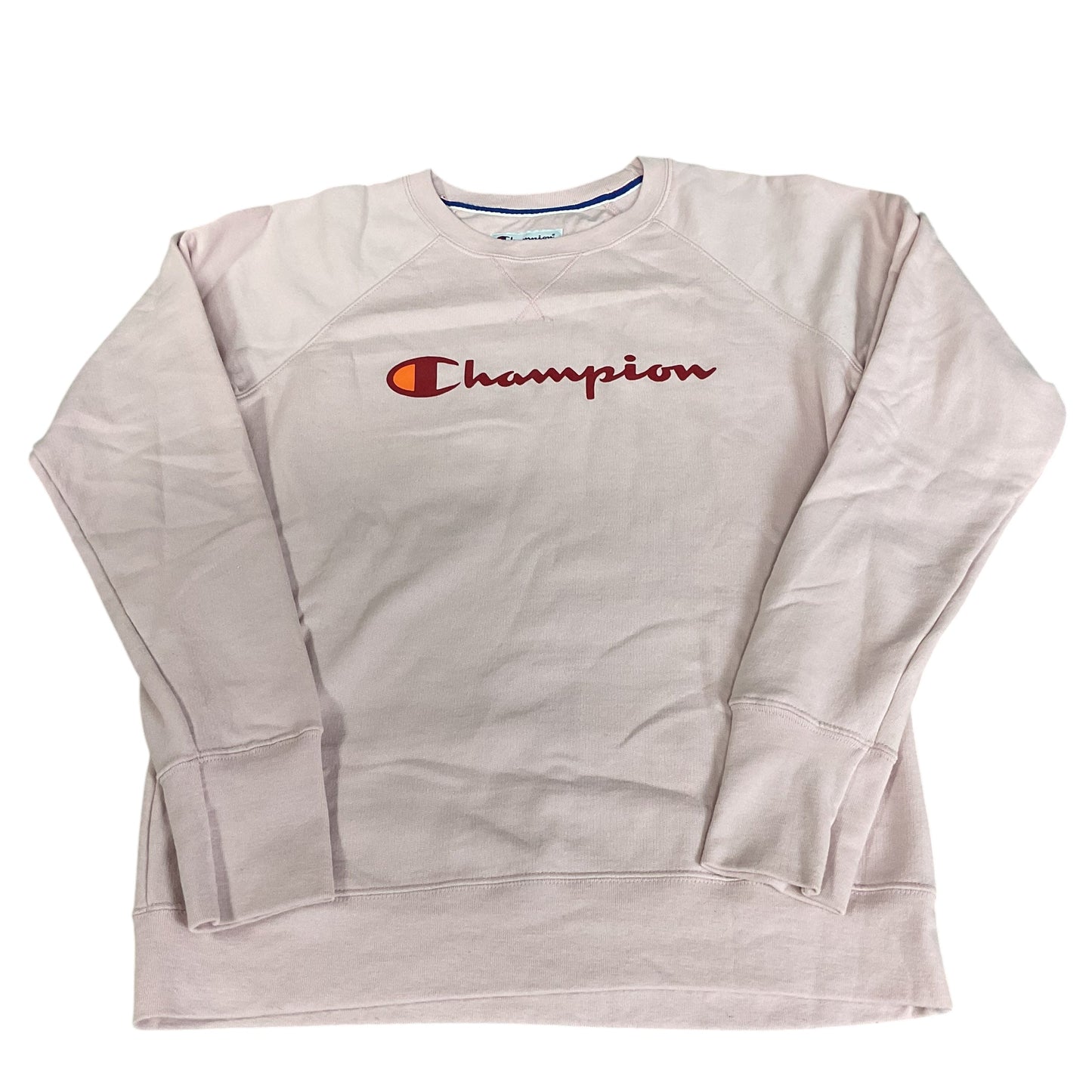 Sweatshirt Crewneck By Champion In Pink, Size: M