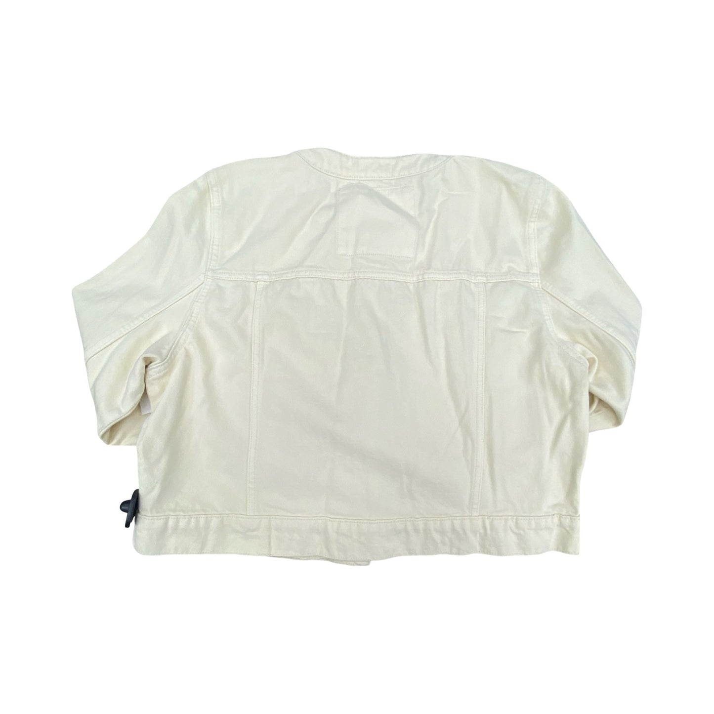 Jacket Denim By Michael By Michael Kors In Cream, Size:Xl