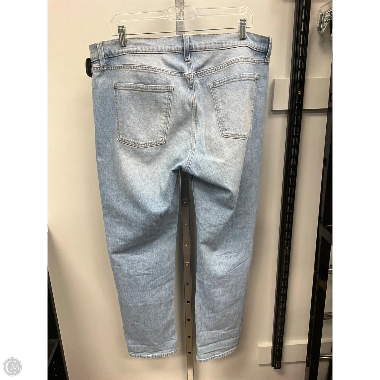 Jeans Straight By Old Navy In Blue Denim, Size: 14
