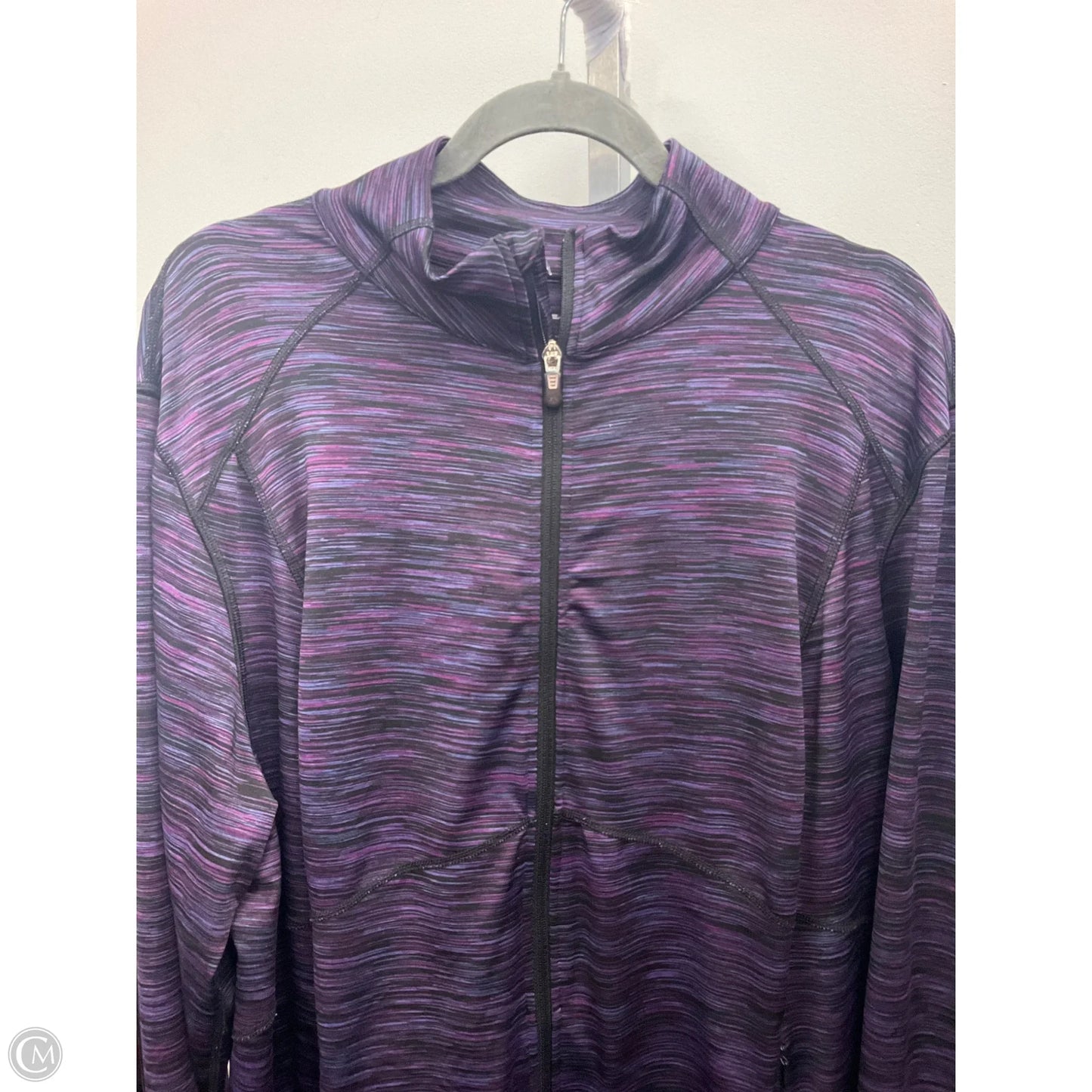 Athletic Jacket By Tek Gear In Purple, Size: 2x