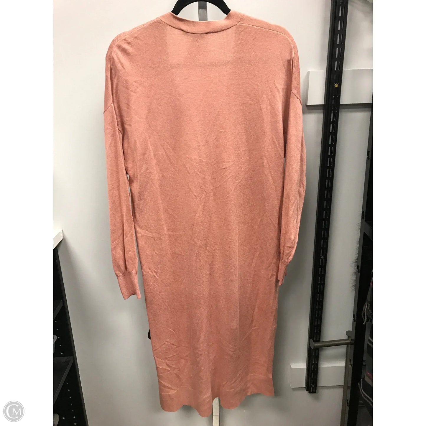 Sweater Cardigan By Ann Taylor In Peach, Size: M