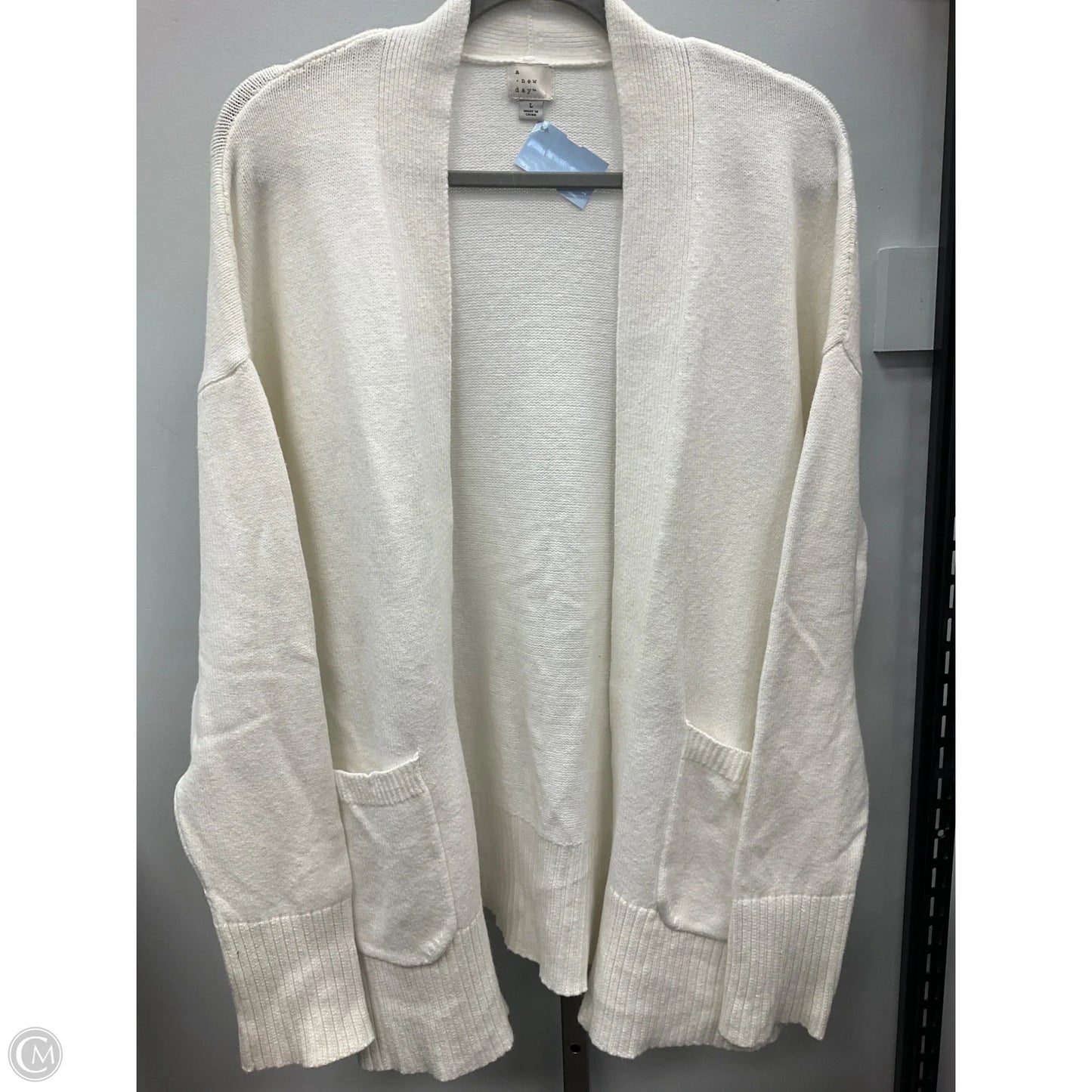 Cardigan By A New Day In White, Size: L