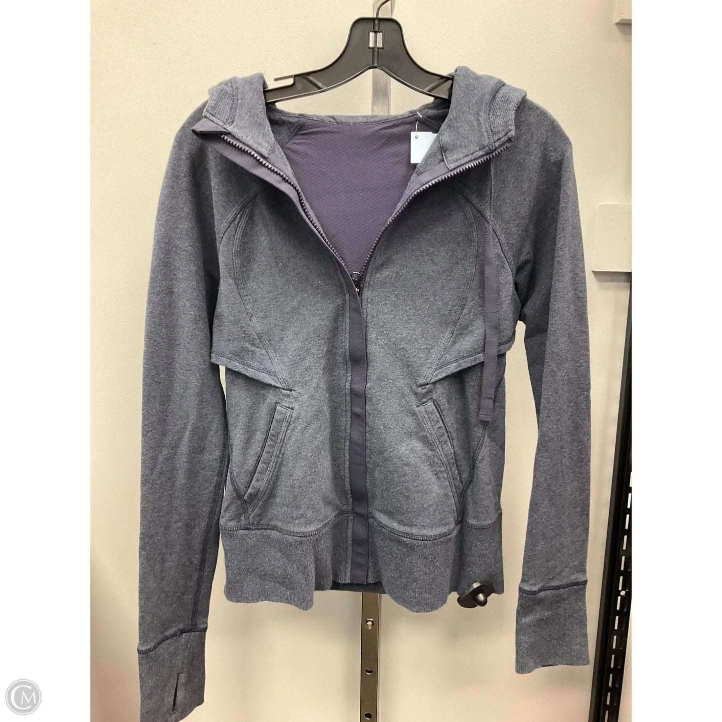 Athletic Jacket By Lululemon In Blue, Size: 6