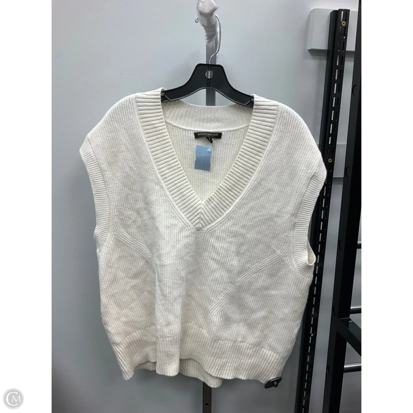 Vest Other By Banana Republic In Cream, Size: M