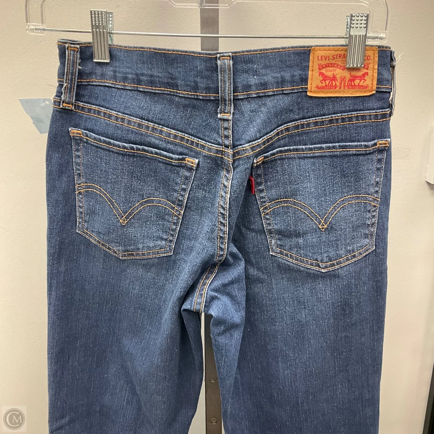 Jeans Boot Cut By Levis In Blue Denim, Size: 2