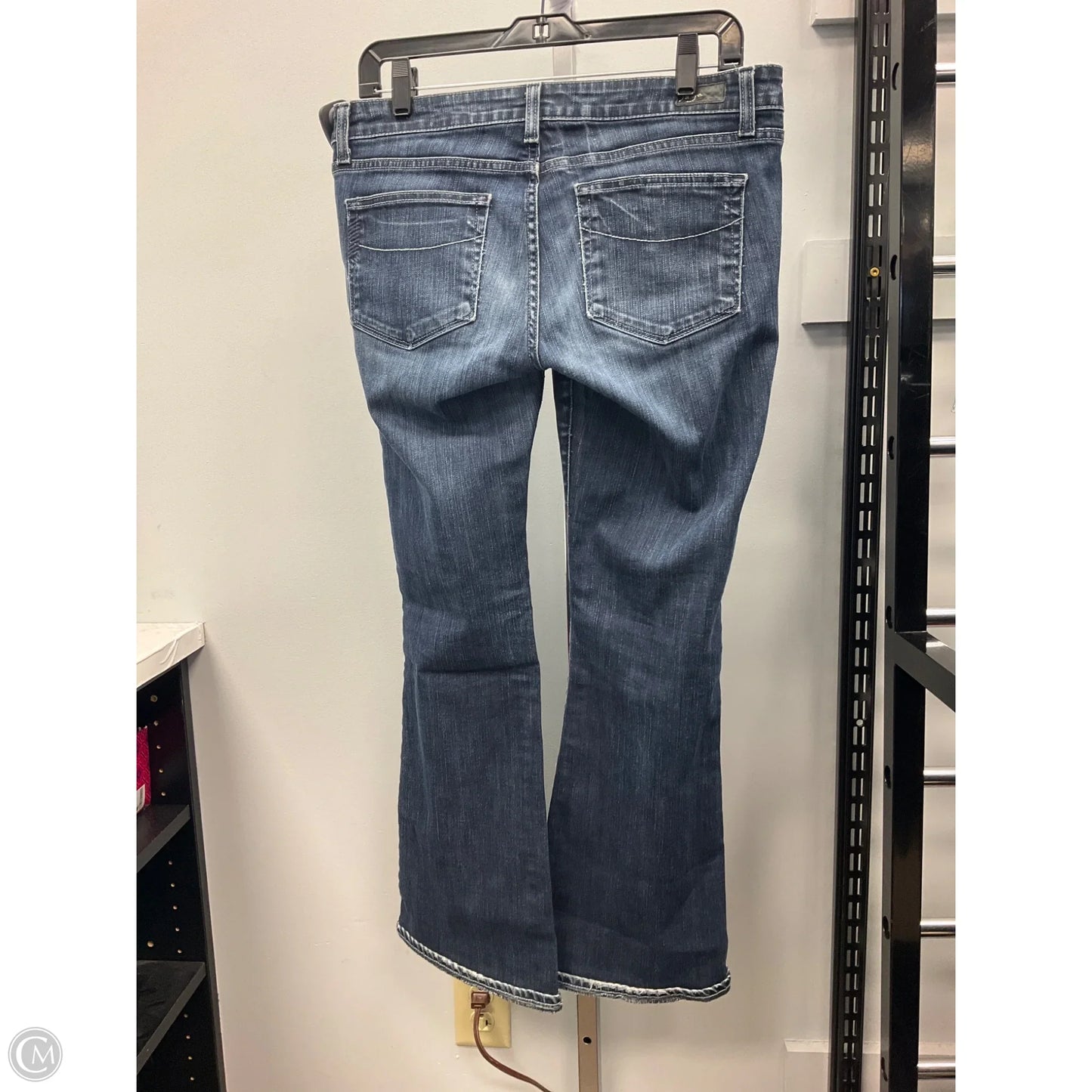 Jeans Flared By Paige In Blue Denim, Size: 10