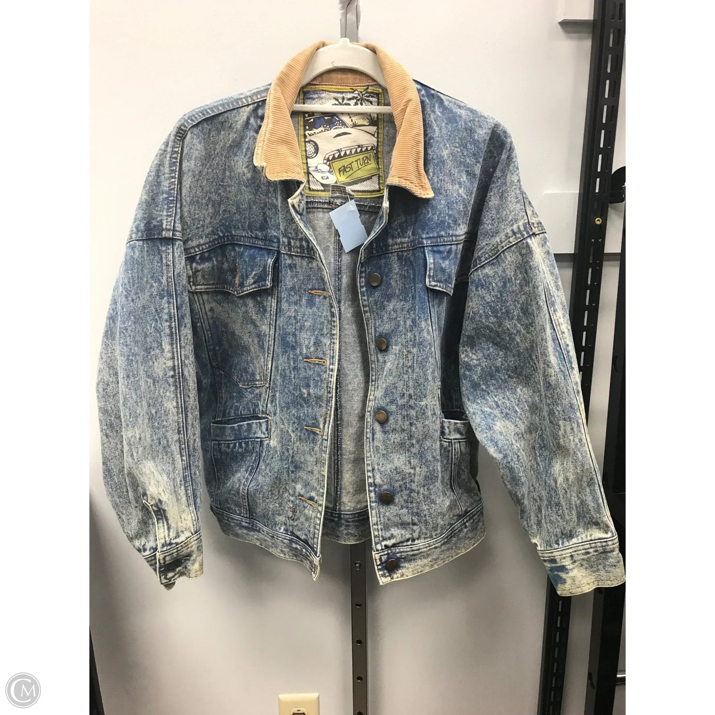 Jacket Denim By Cme In Blue Denim, Size: S