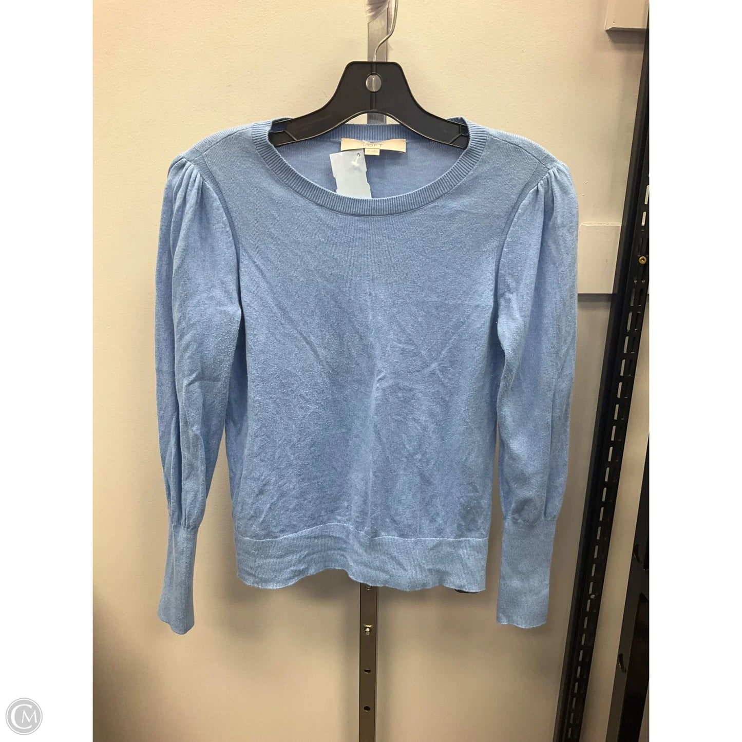 Top Long Sleeve Basic By Loft In Blue, Size: Xs