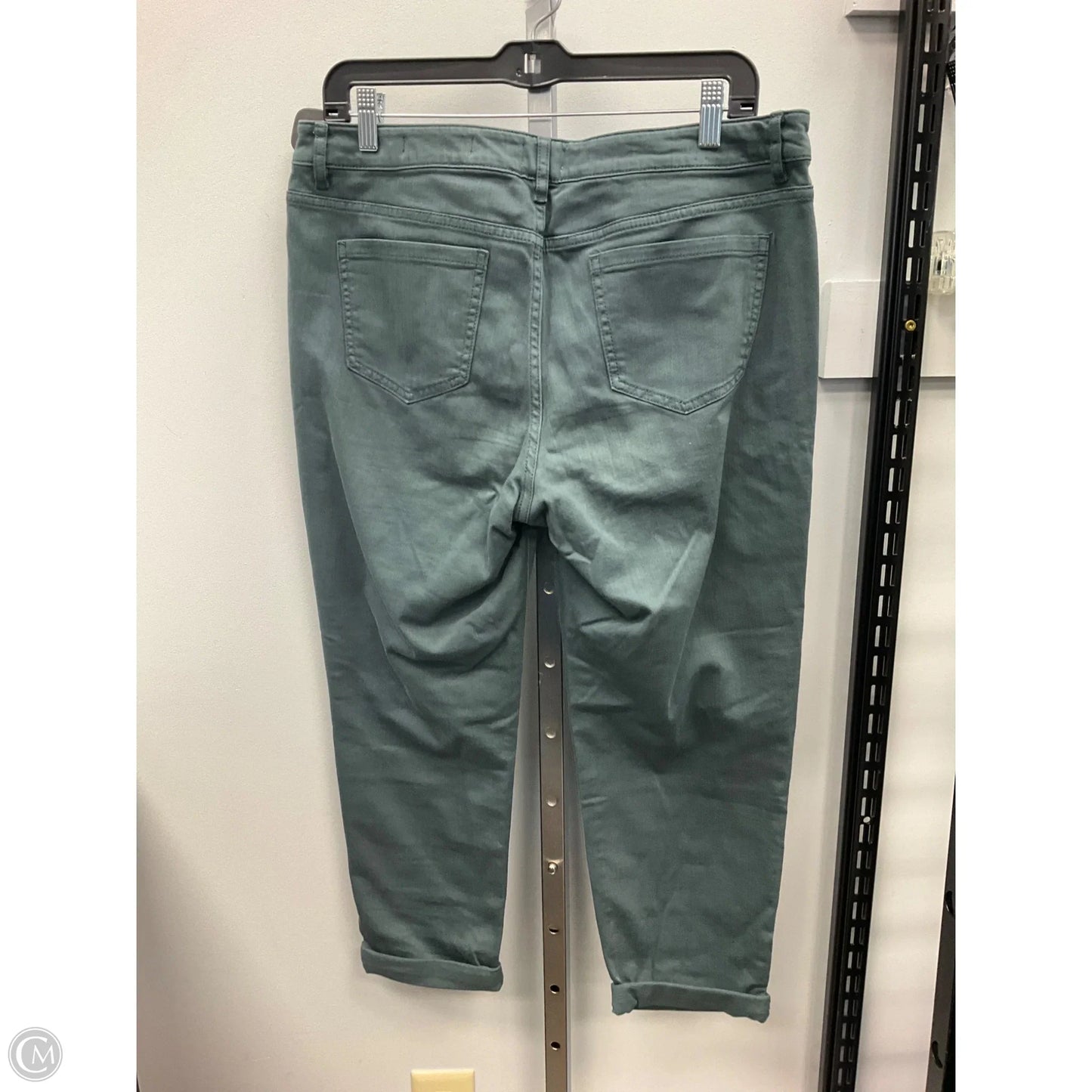 Jeans Straight By J. Jill In Green, Size: 12p