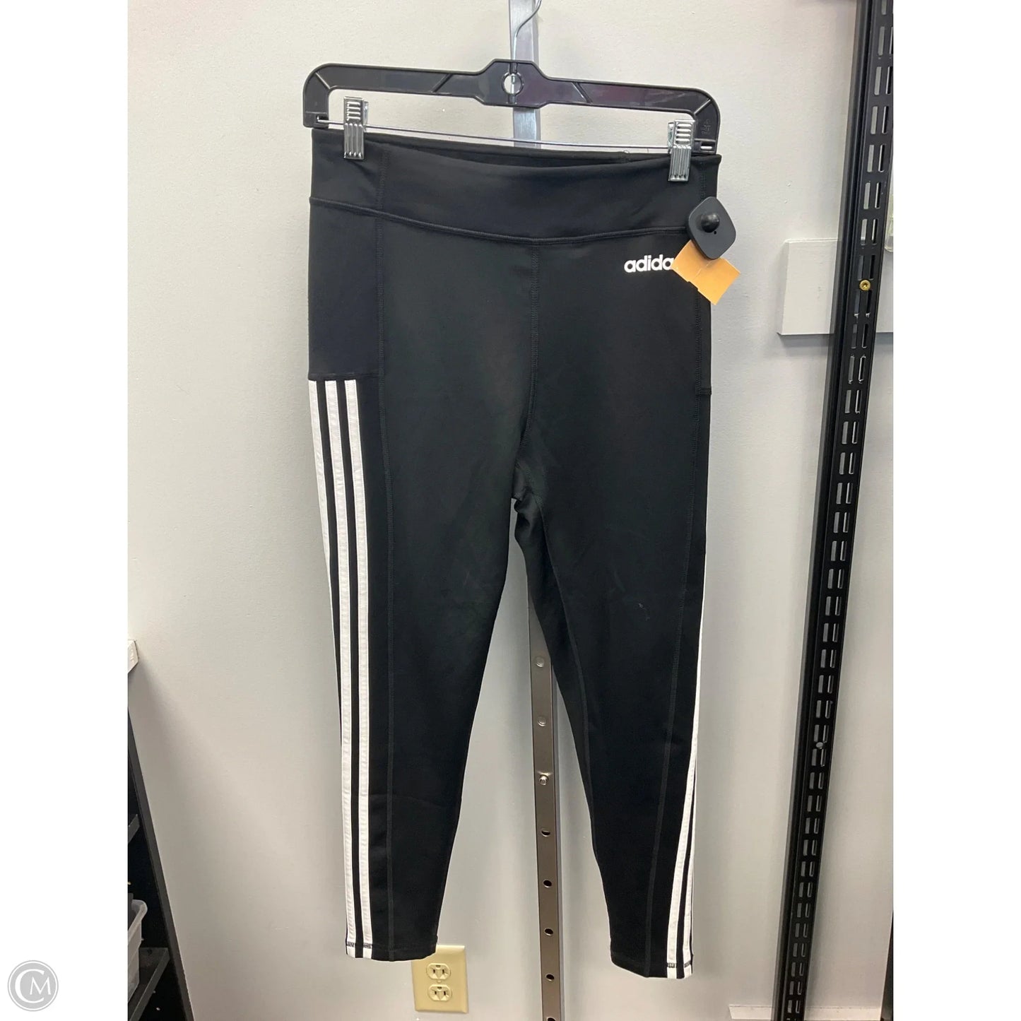 Athletic Leggings By Adidas In Black, Size: M