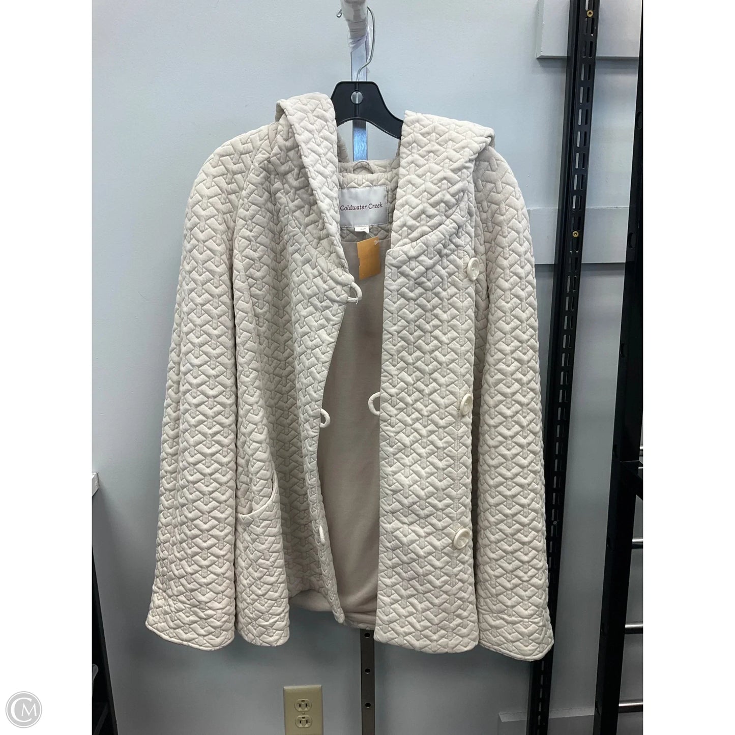 Jacket Puffer & Quilted By Coldwater Creek In Tan, Size: Lp