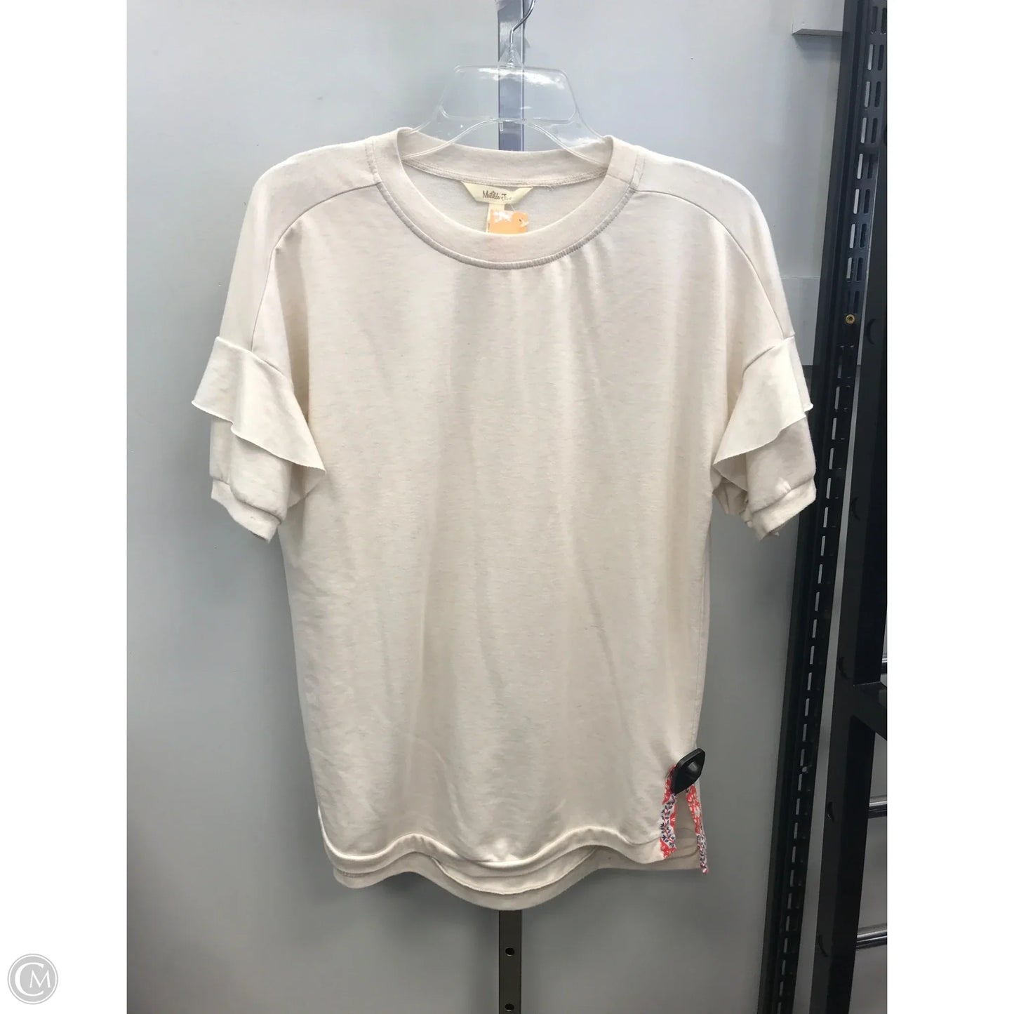 Top Short Sleeve By Matilda Jane In Cream, Size: S