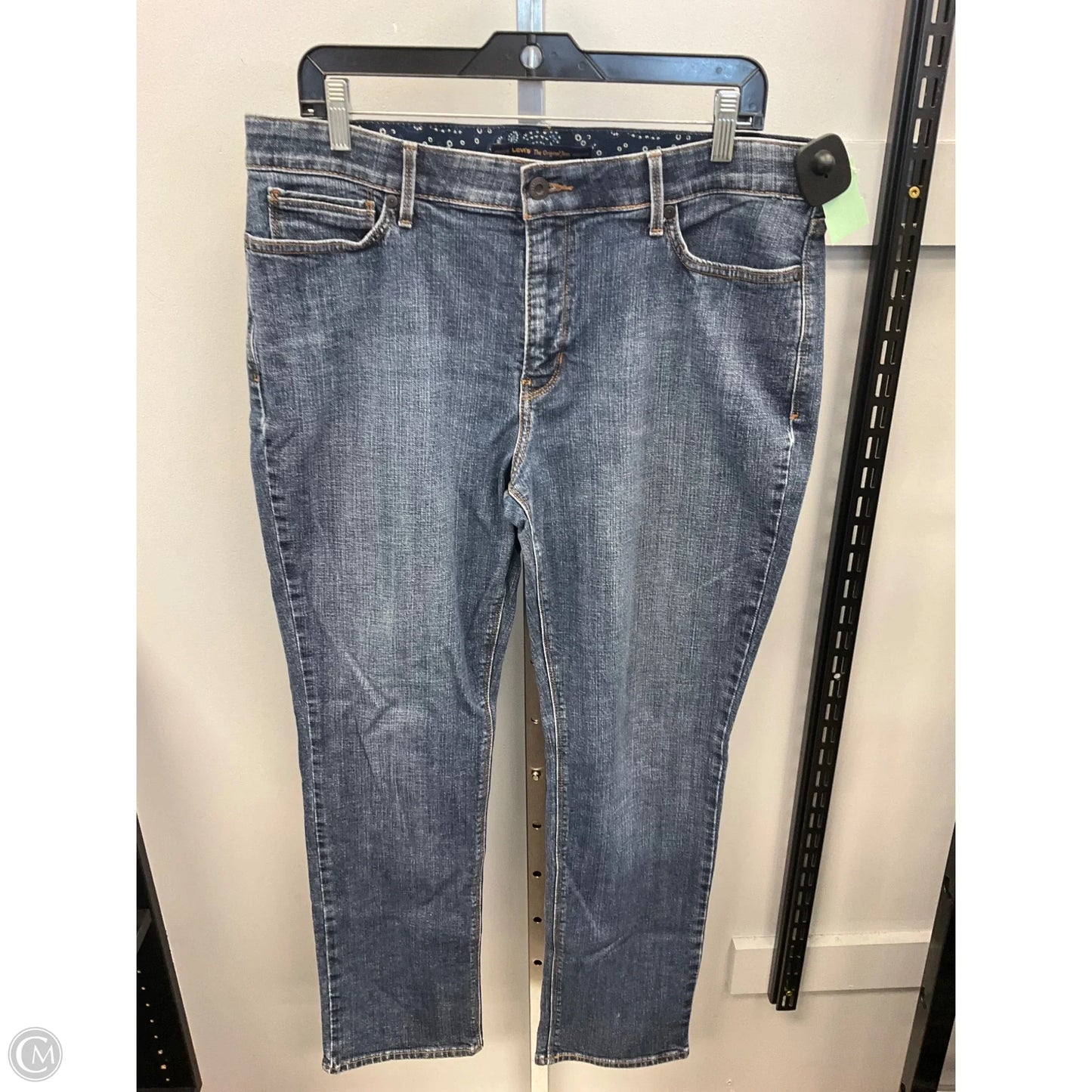 Jeans Boot Cut By Levis In Blue Denim, Size: 16