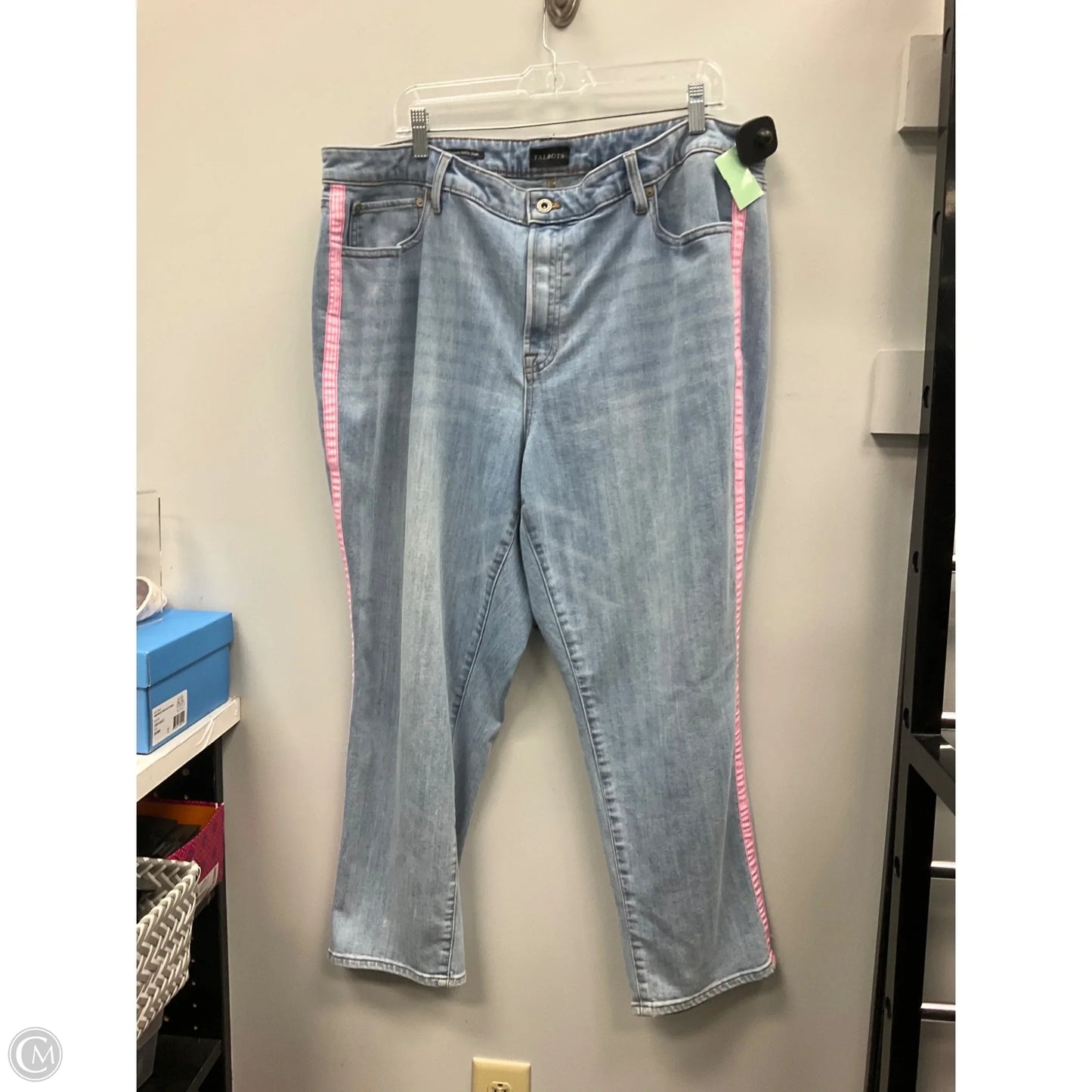 Jeans Cropped By Talbots In Blue Denim, Size: 20